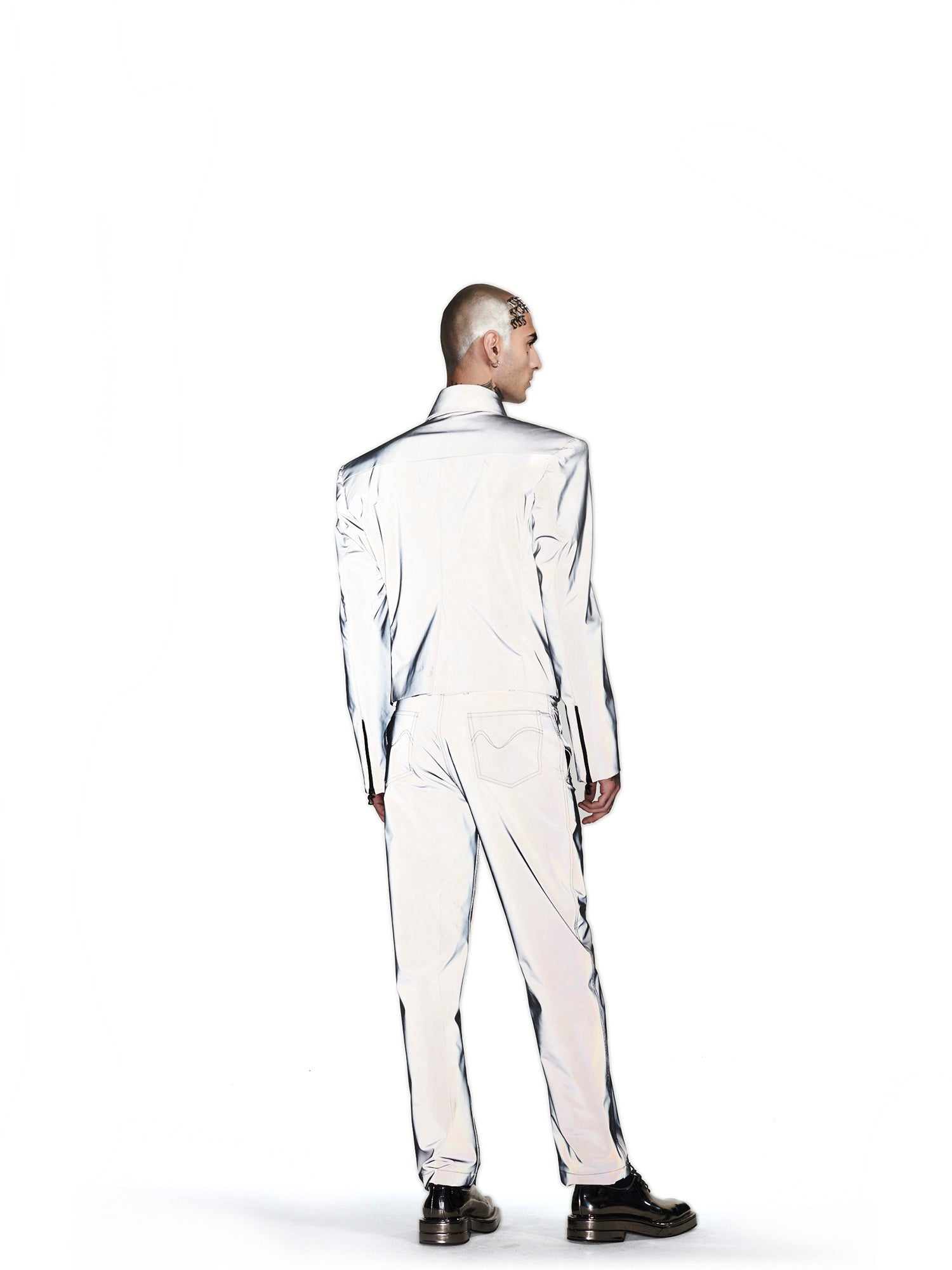 Grey reflective jacket