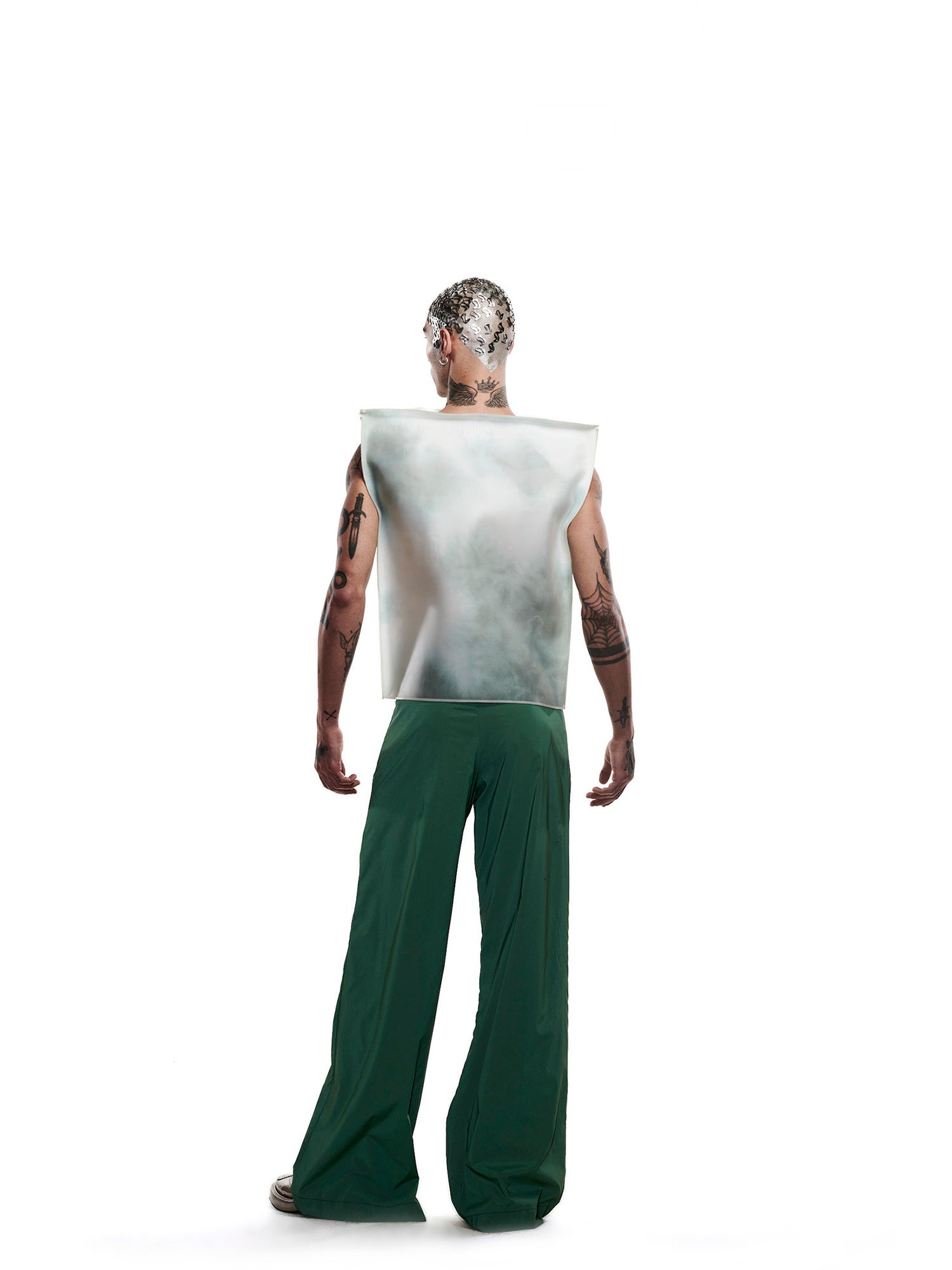 Green reflective pants