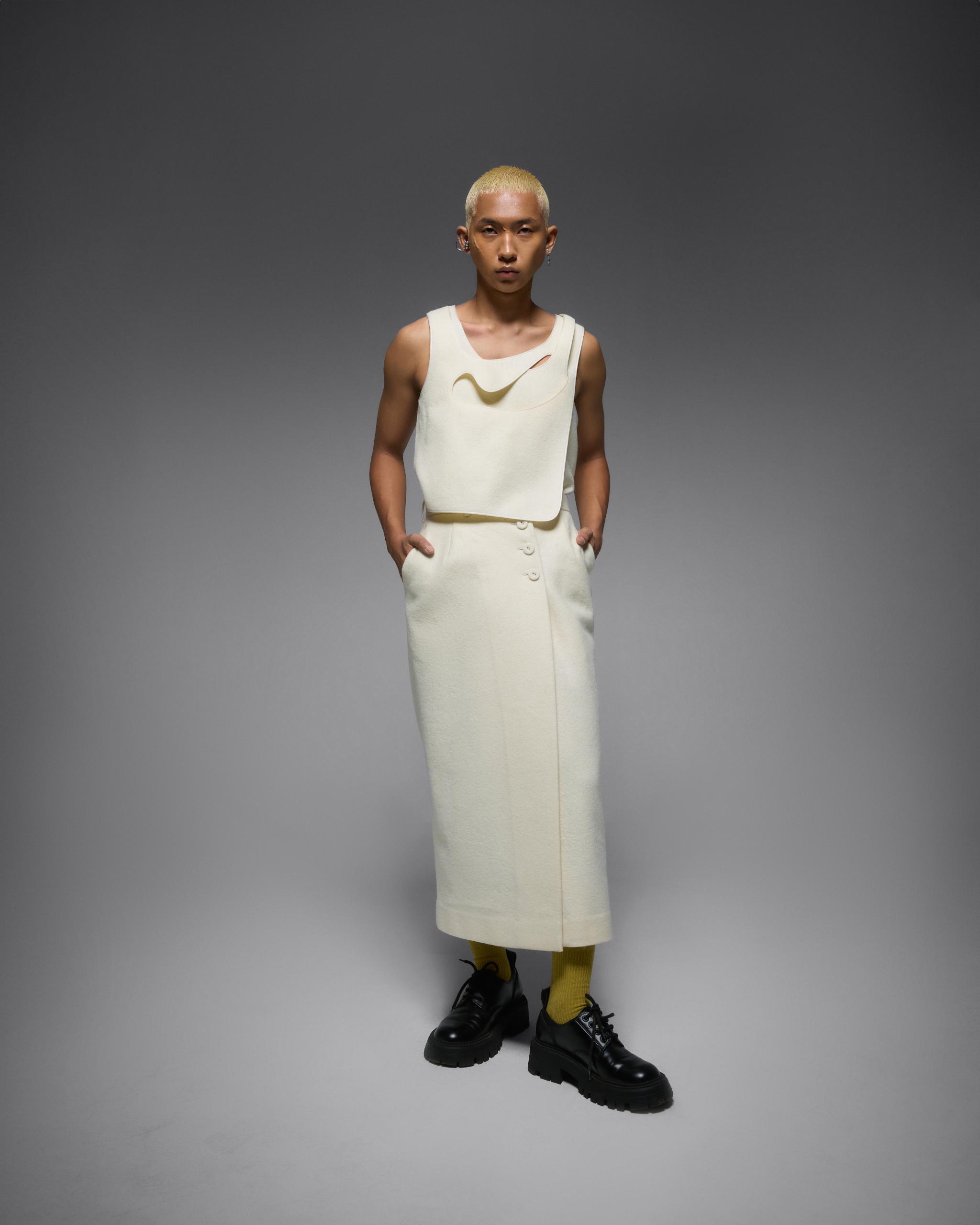 WOOL TANK AND SKIRT CO-ORD SET