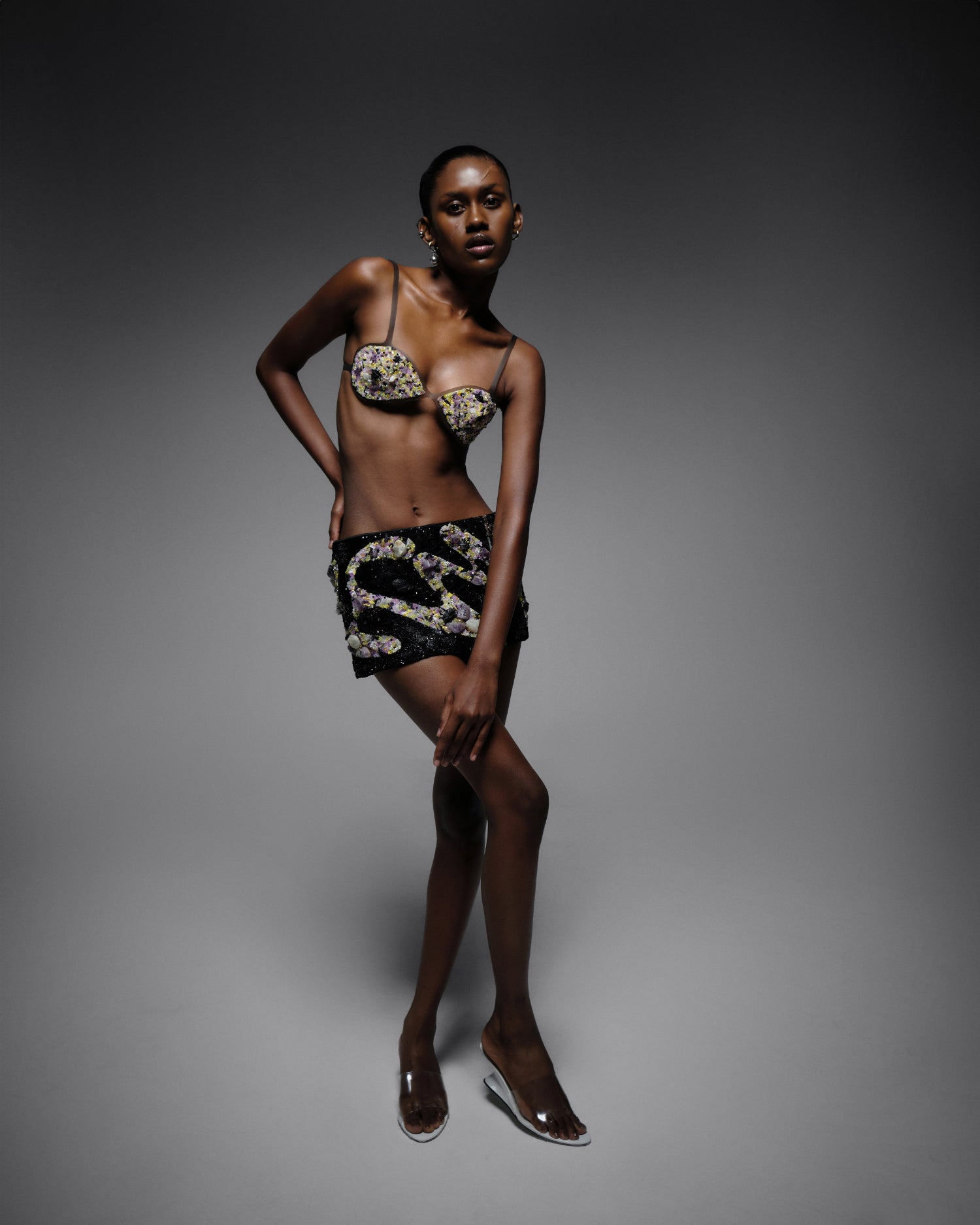 Embroidered bralette