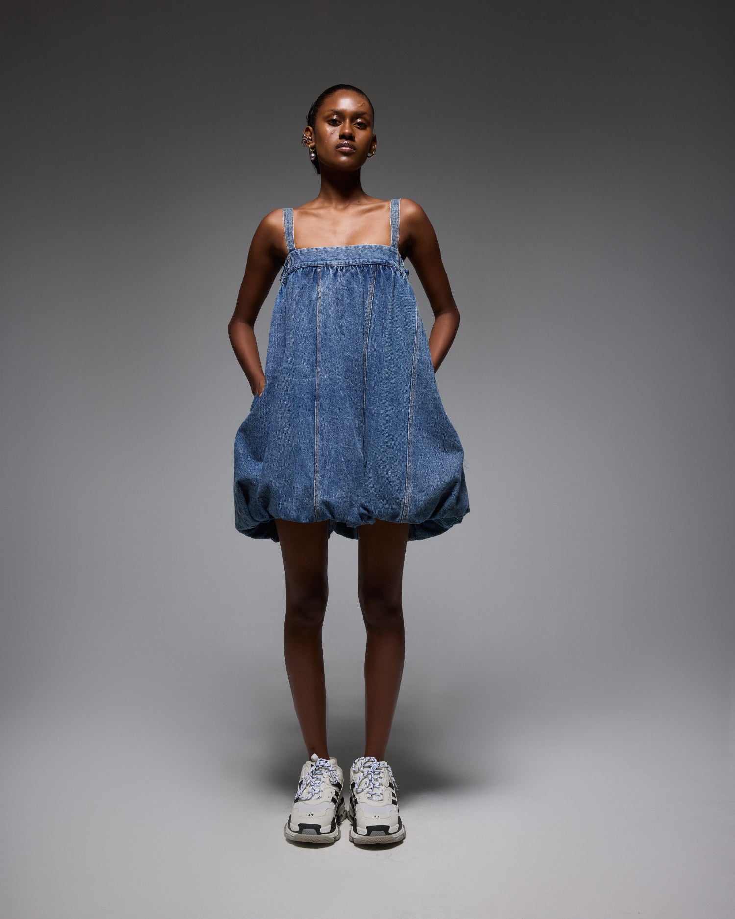 Denim Bubble Dress Denim Bubble Dress
