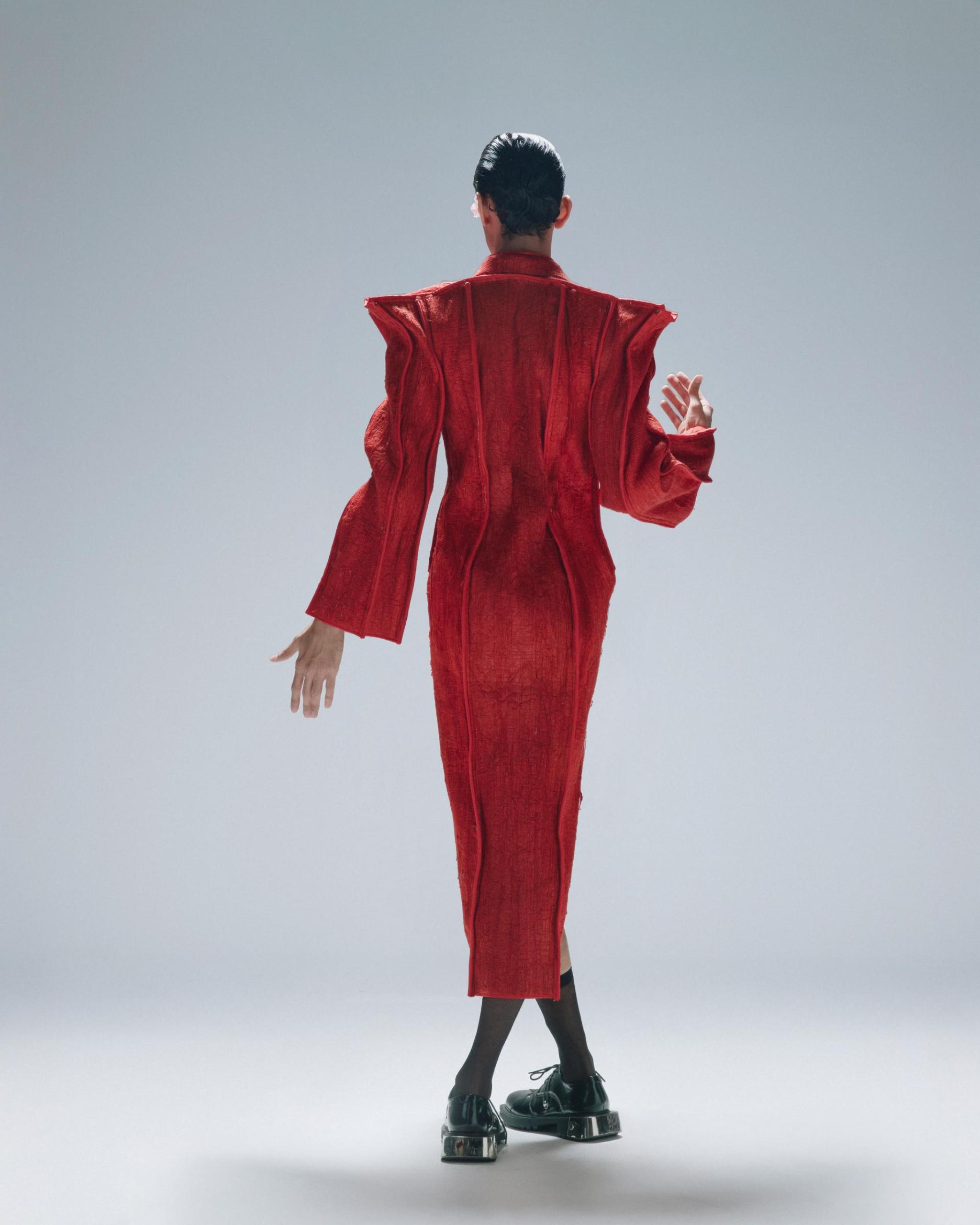 SCULPTED TRENCH DRESS
