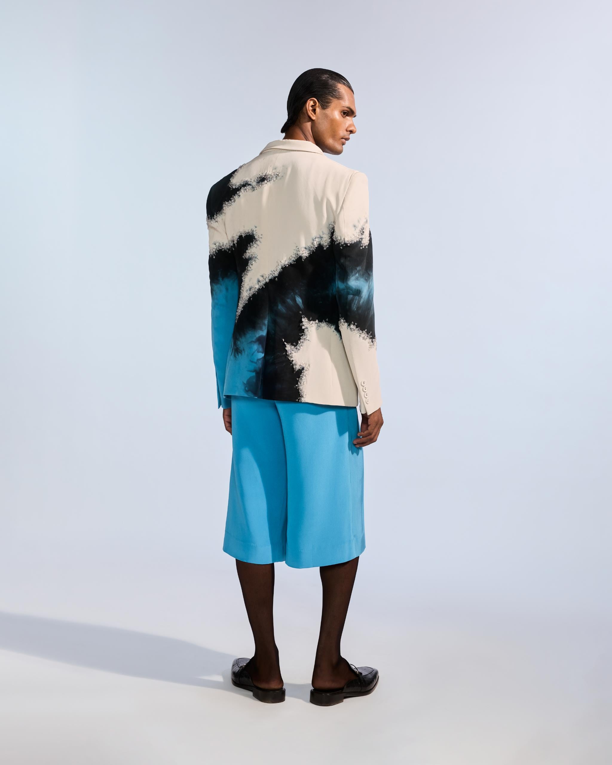 CRYSTALLED TIE-DYE JACKET