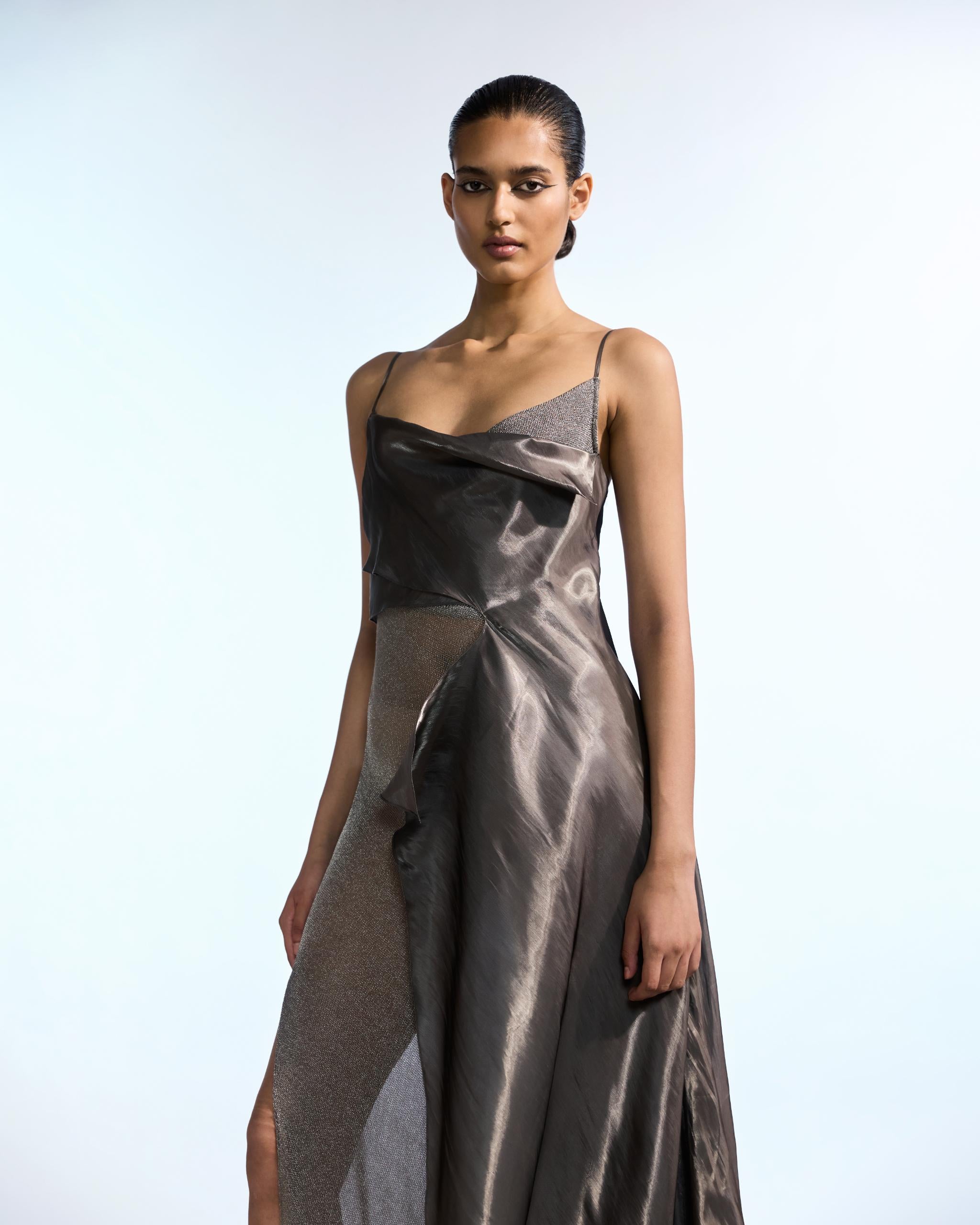 Metallic Layered Dress