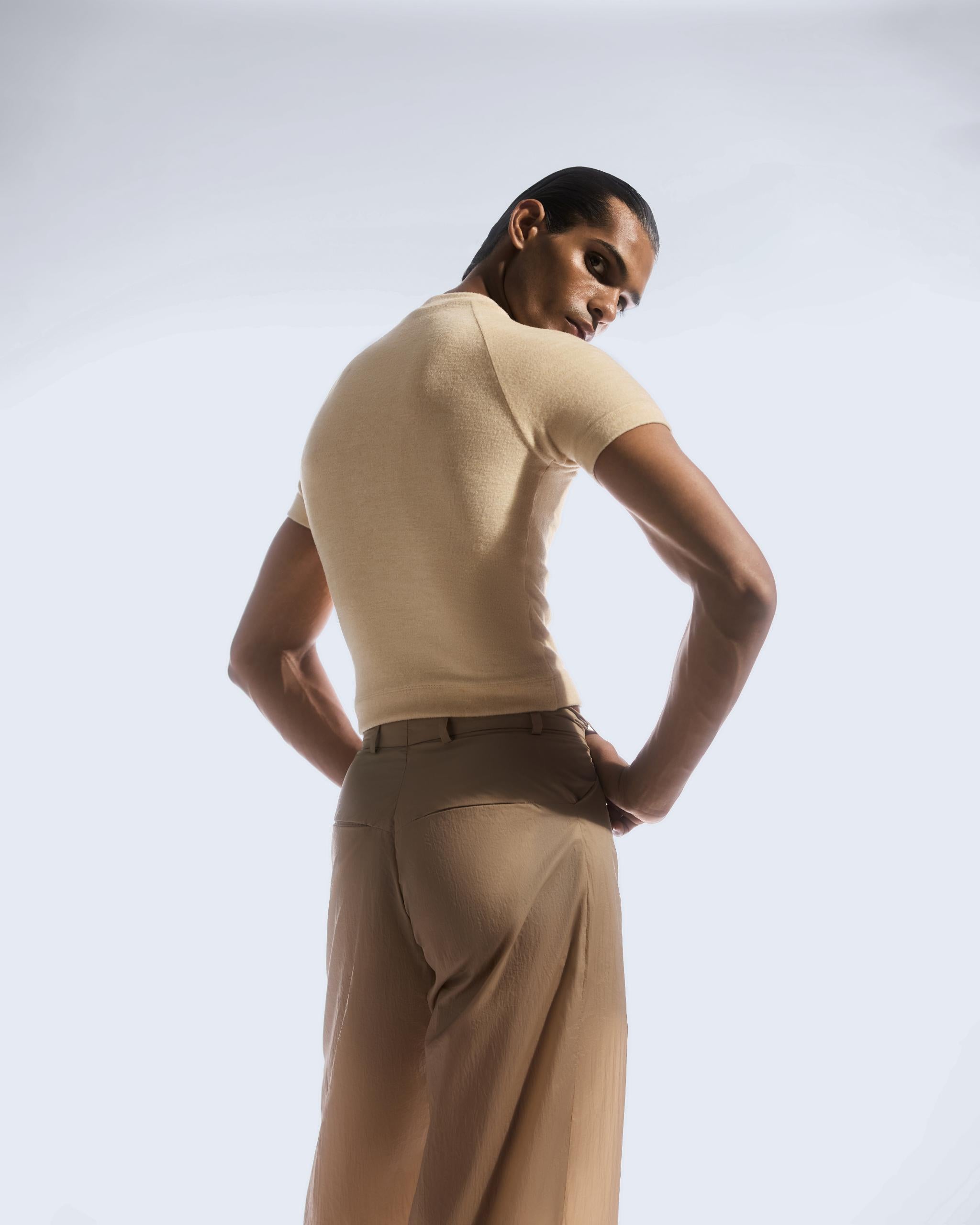 WIDE HEM PAPER PANTS