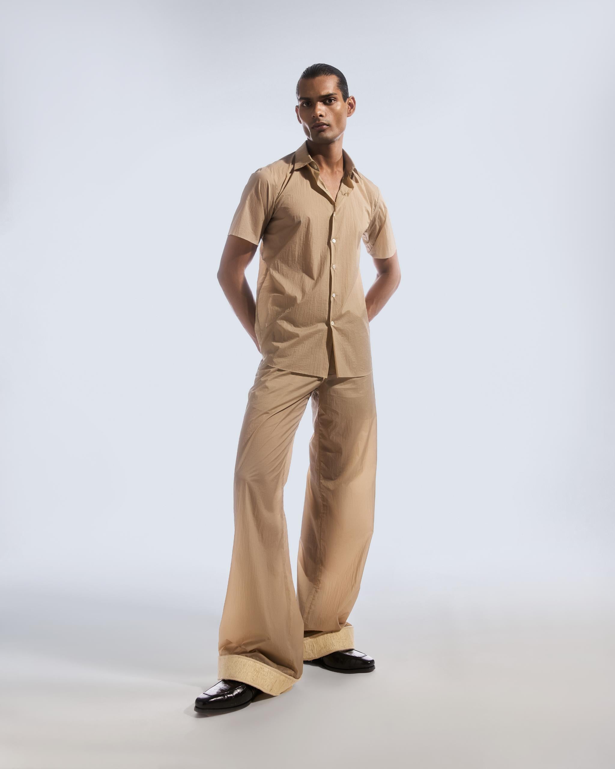 BEIGE PAPER SHIRT