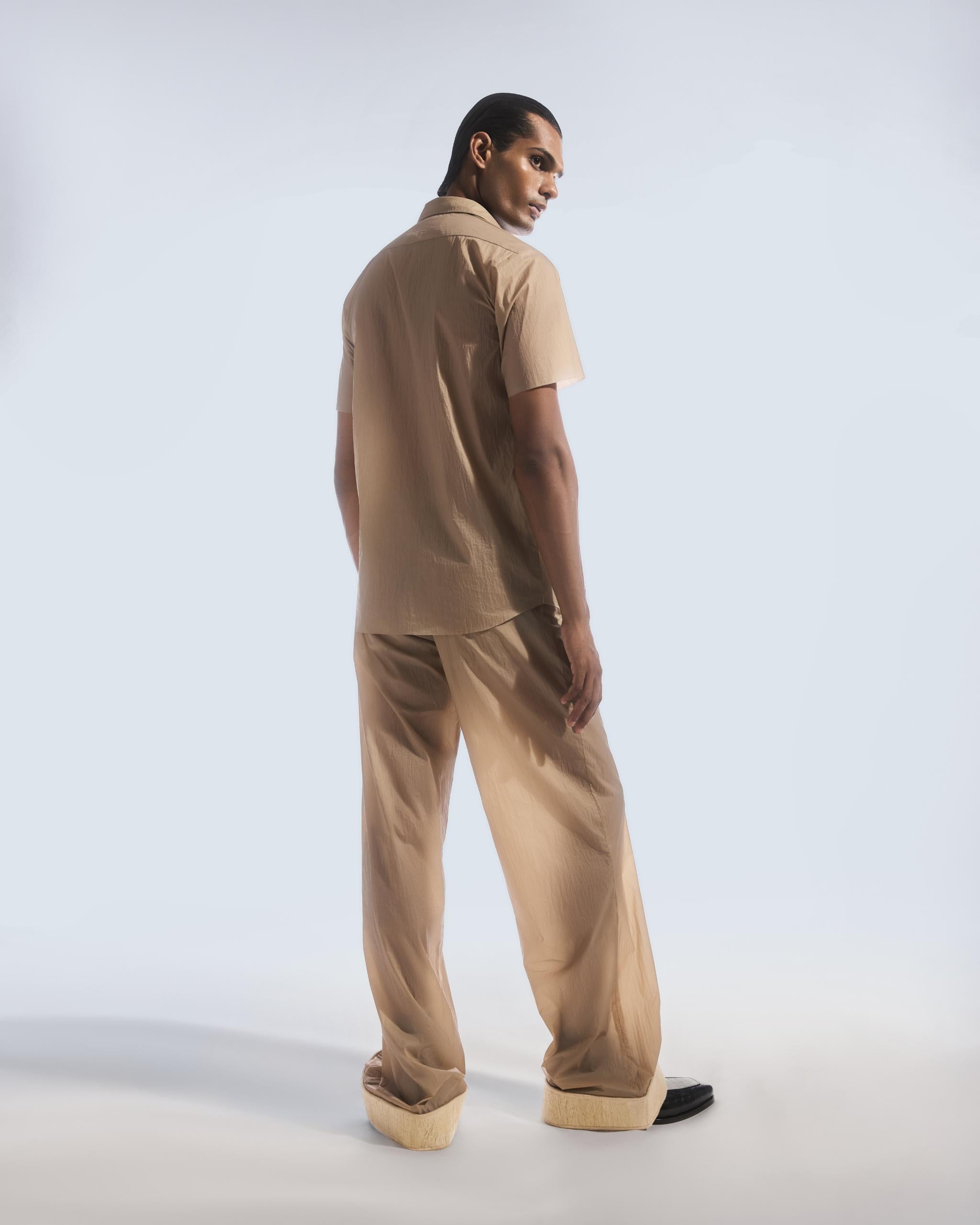 BEIGE PAPER SHIRT