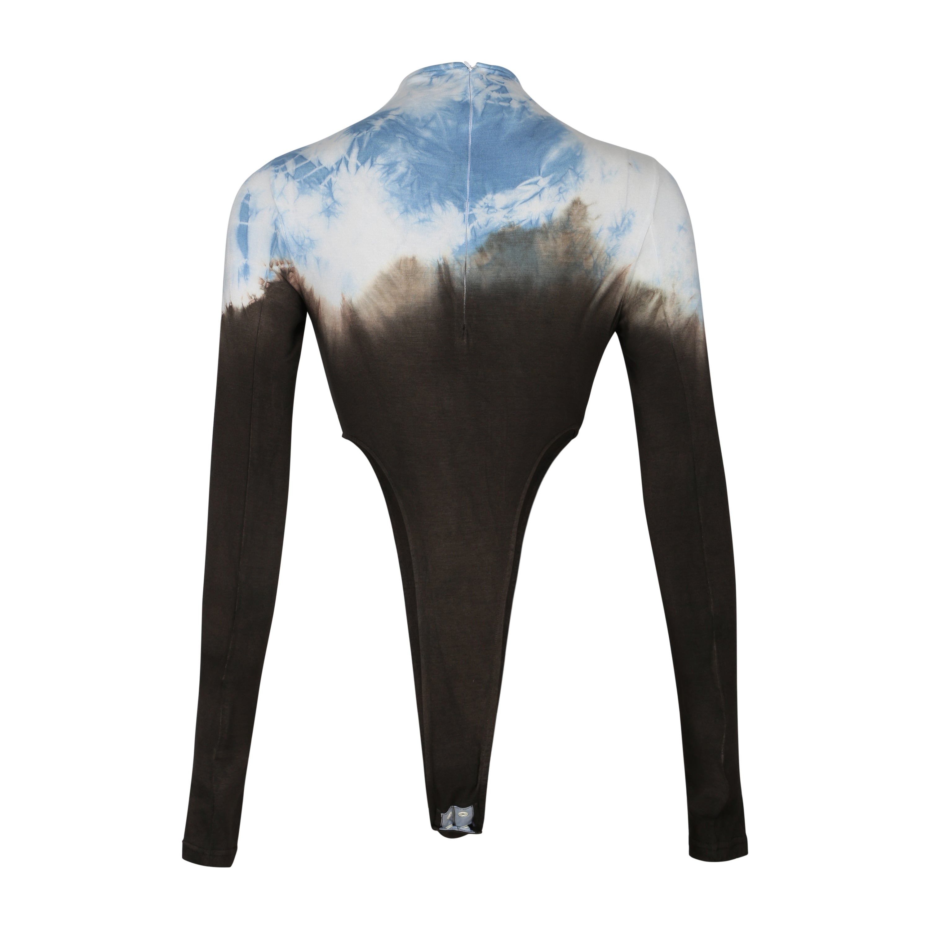 Tie-dye highcut bodysuit
