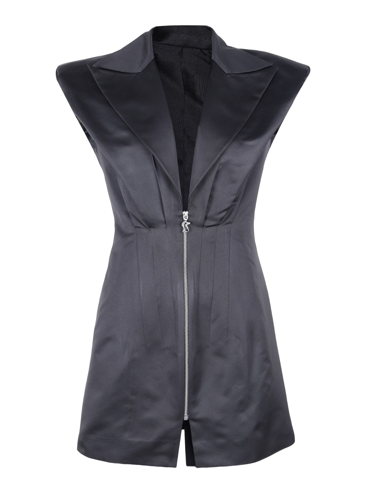 Power shoulder mini dress