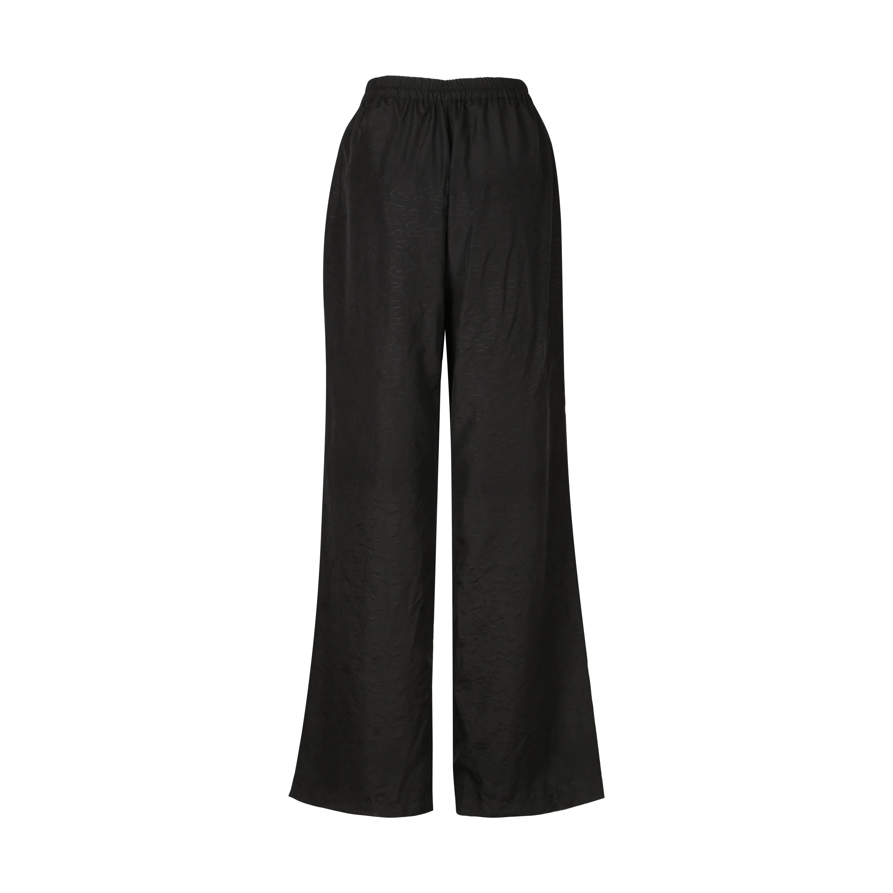 Black embossed pants & shirt co-ord set