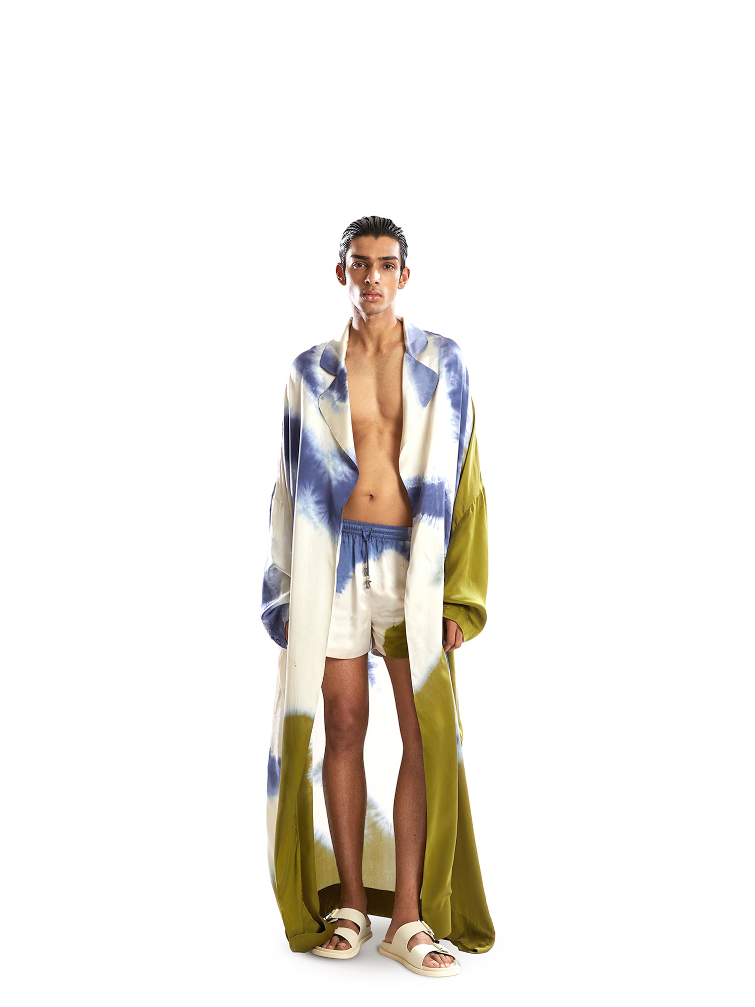Charmeuse tie dye shorts
