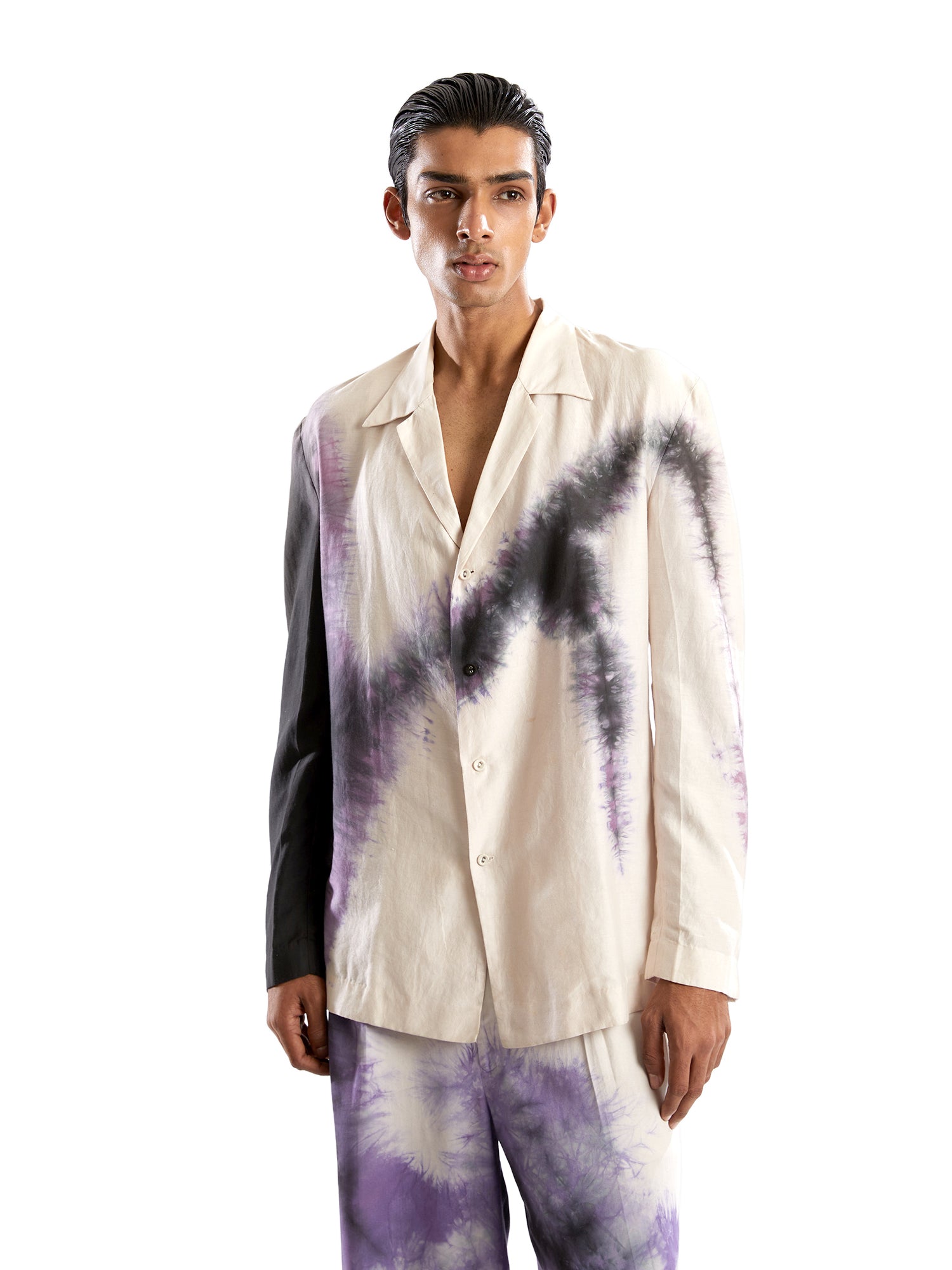 Purple tie dye jacket