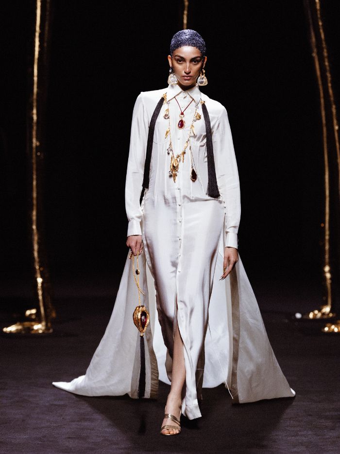 Ivory Detach Corset Gown