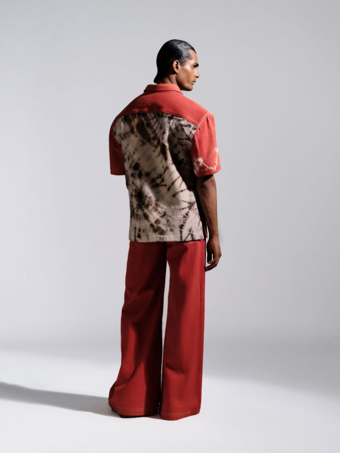 ORGANIC HAND WOVEN POWER SHOULDER SHIRT