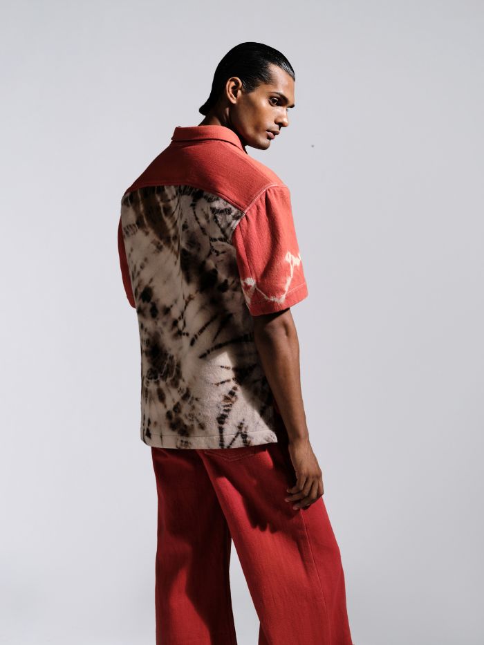 ORGANIC HAND WOVEN POWER SHOULDER SHIRT