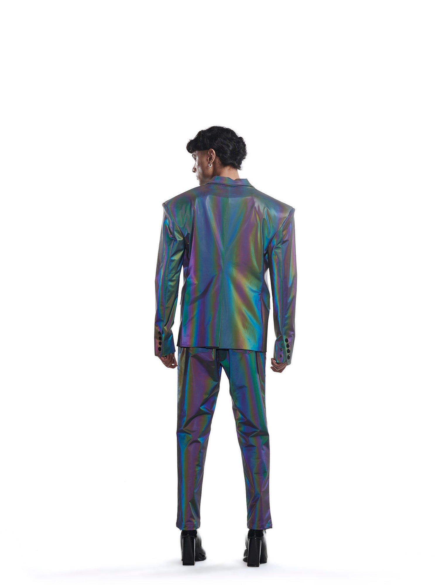 Rainbow reflective co-ord set