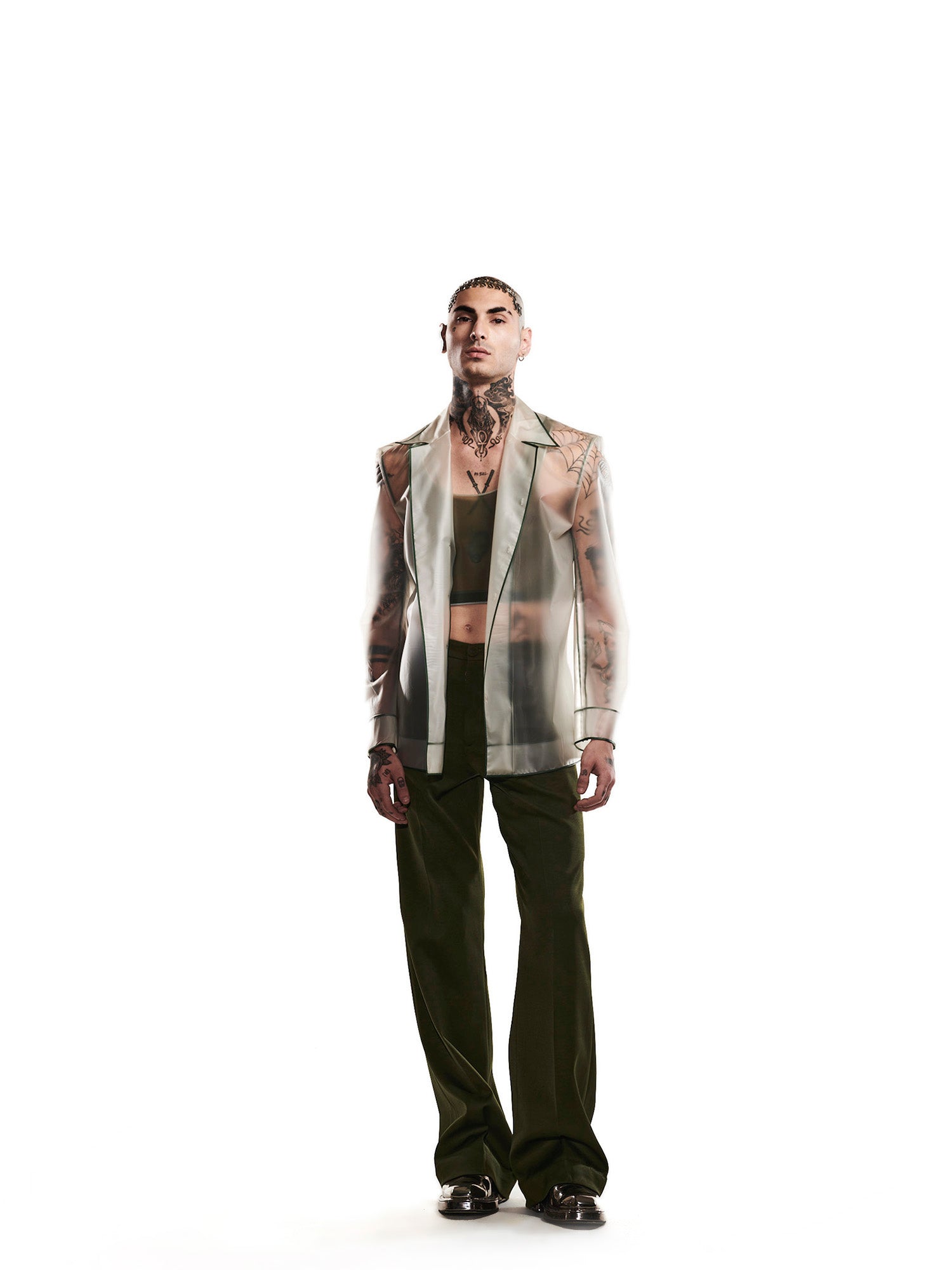 Rubber leotard jacket