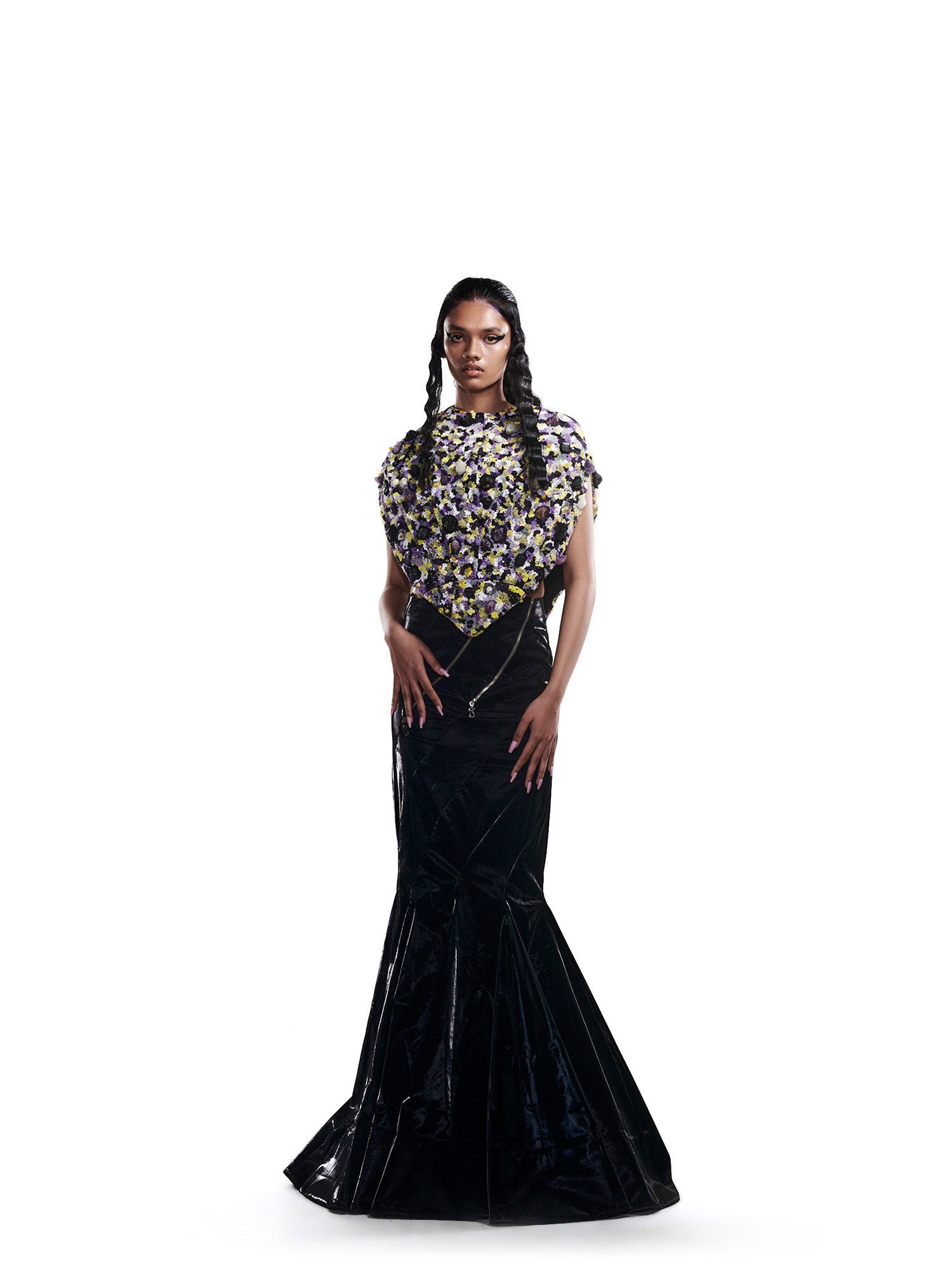 Embroiderd puffed domb