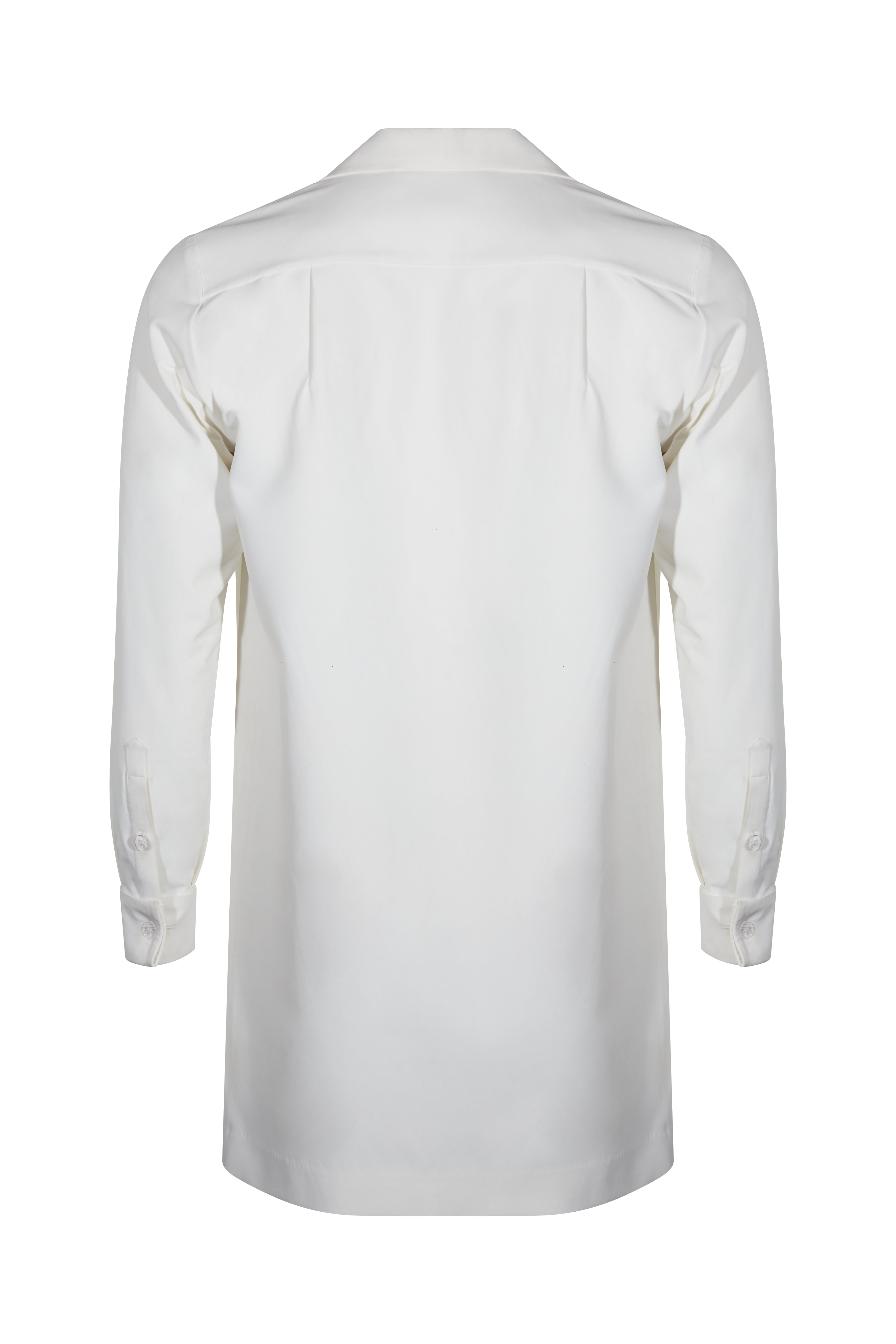 White pet long shirt