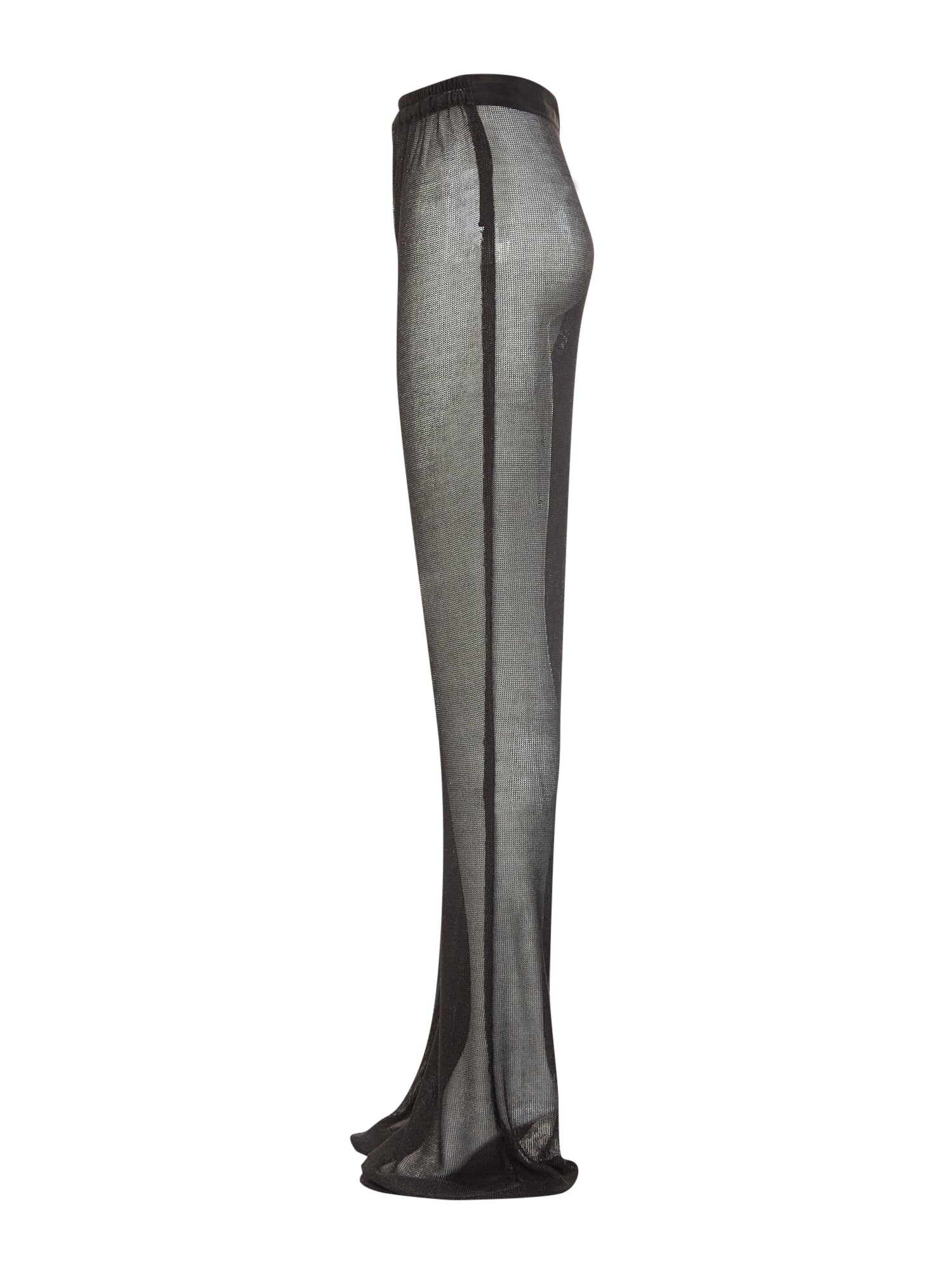 Black recycle mesh pants