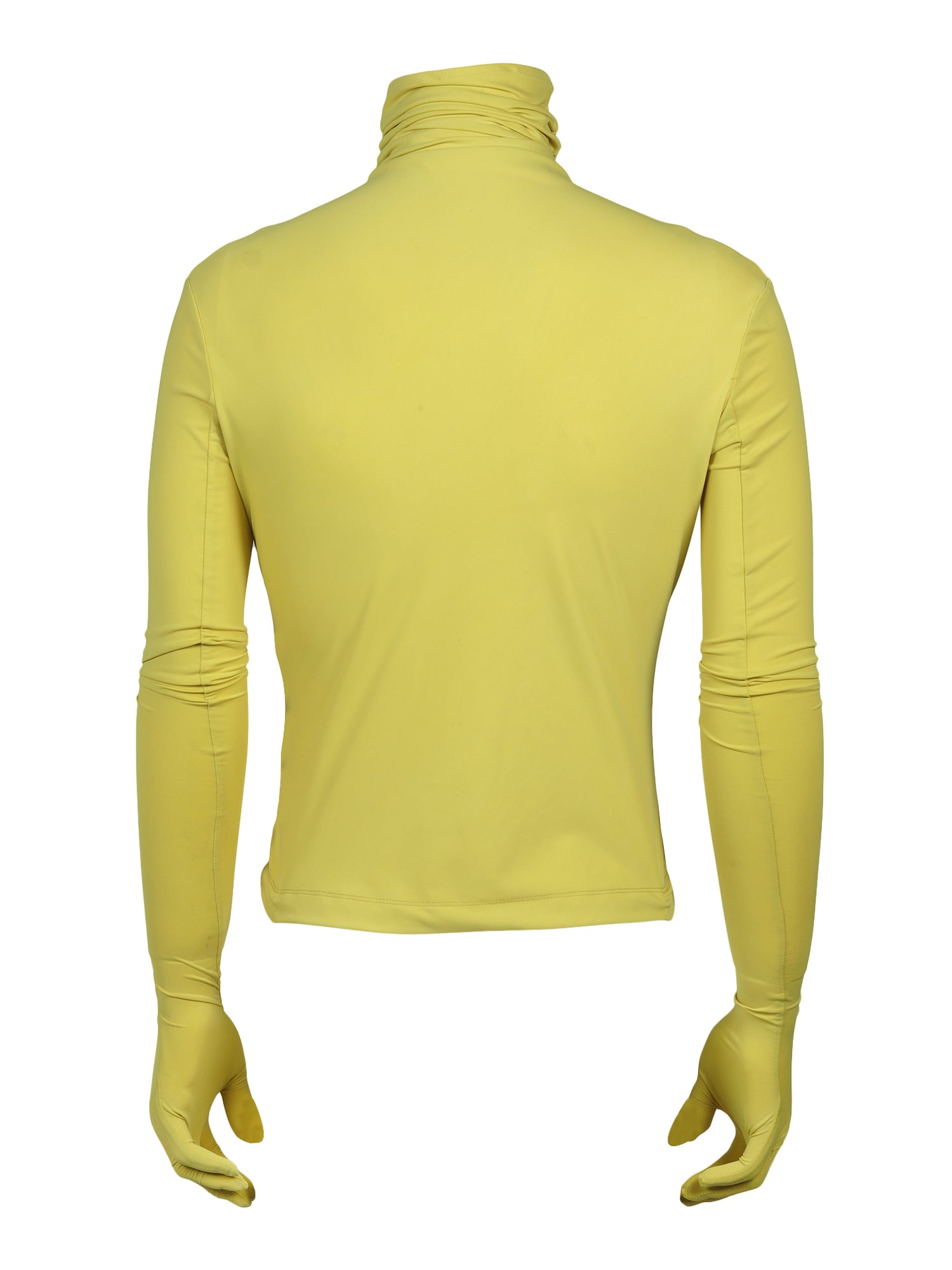 Yellow econyl gloved top