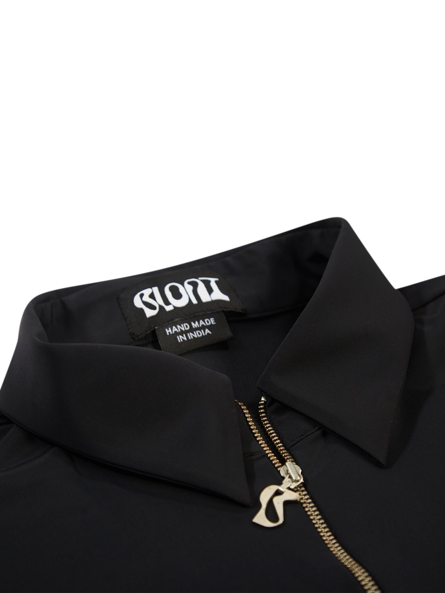 Black round neck econly polo t-shirt