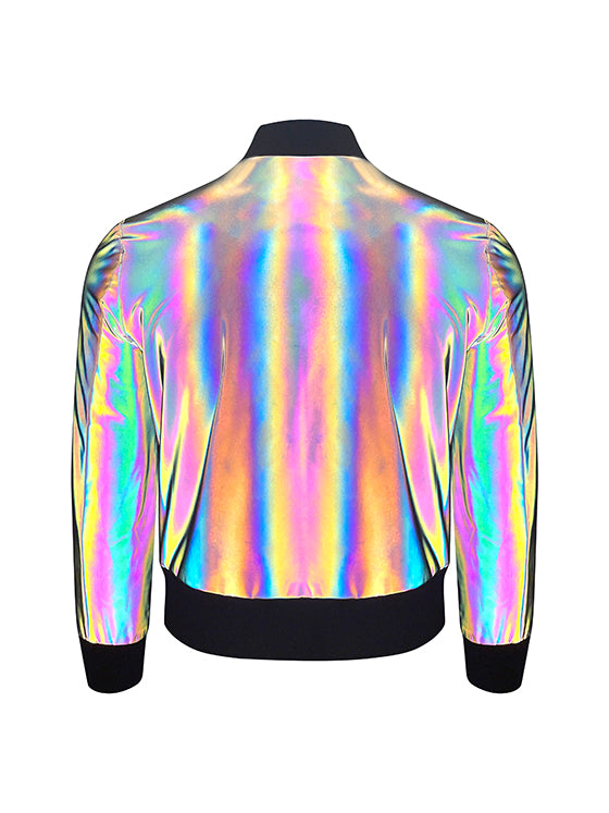 Reflective Bomber Jacket
