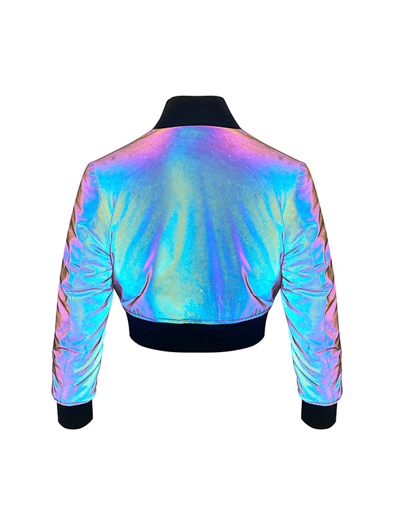 Reflective Cropped Jacket