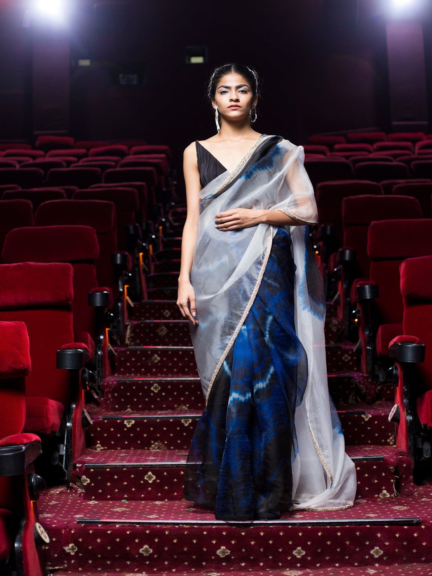 Organza Tie-Dye Saree