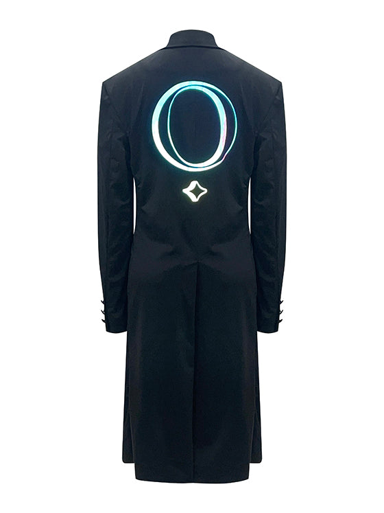 Econyl navy blue trench coat