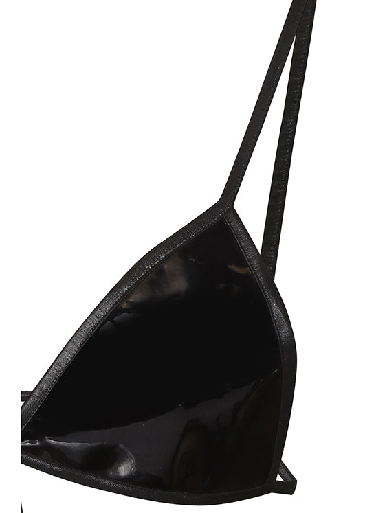 Latex bikini bra