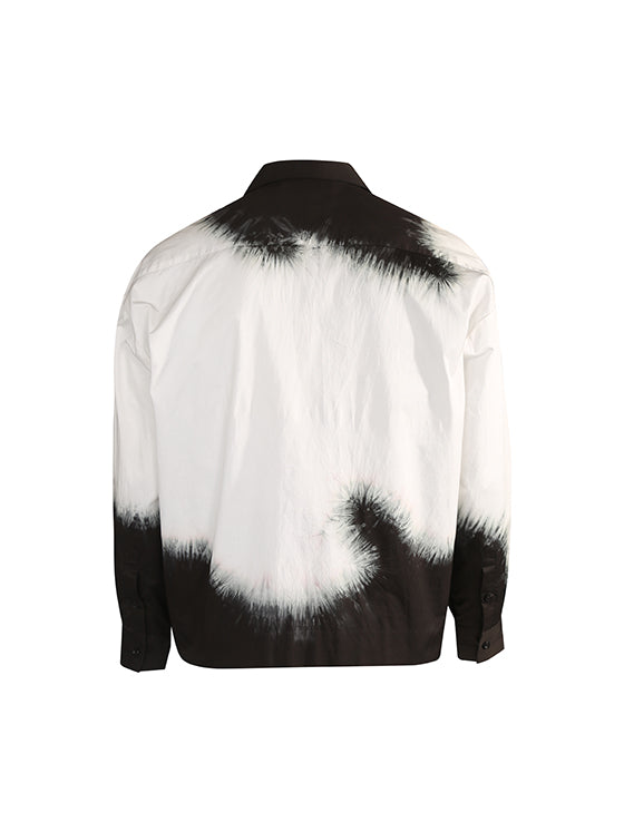 Black and white tie-dye jacket