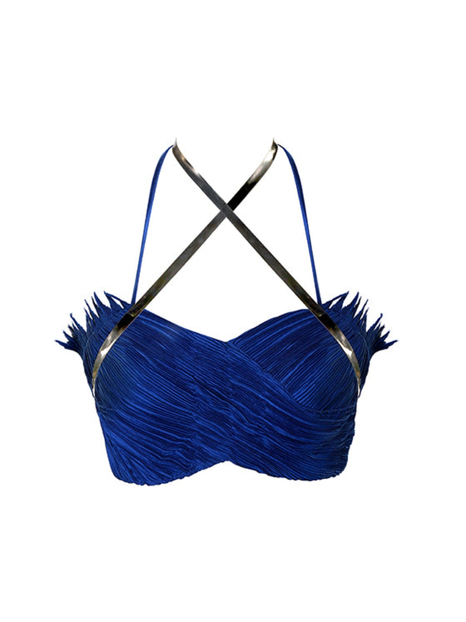 Halter fringe bralette