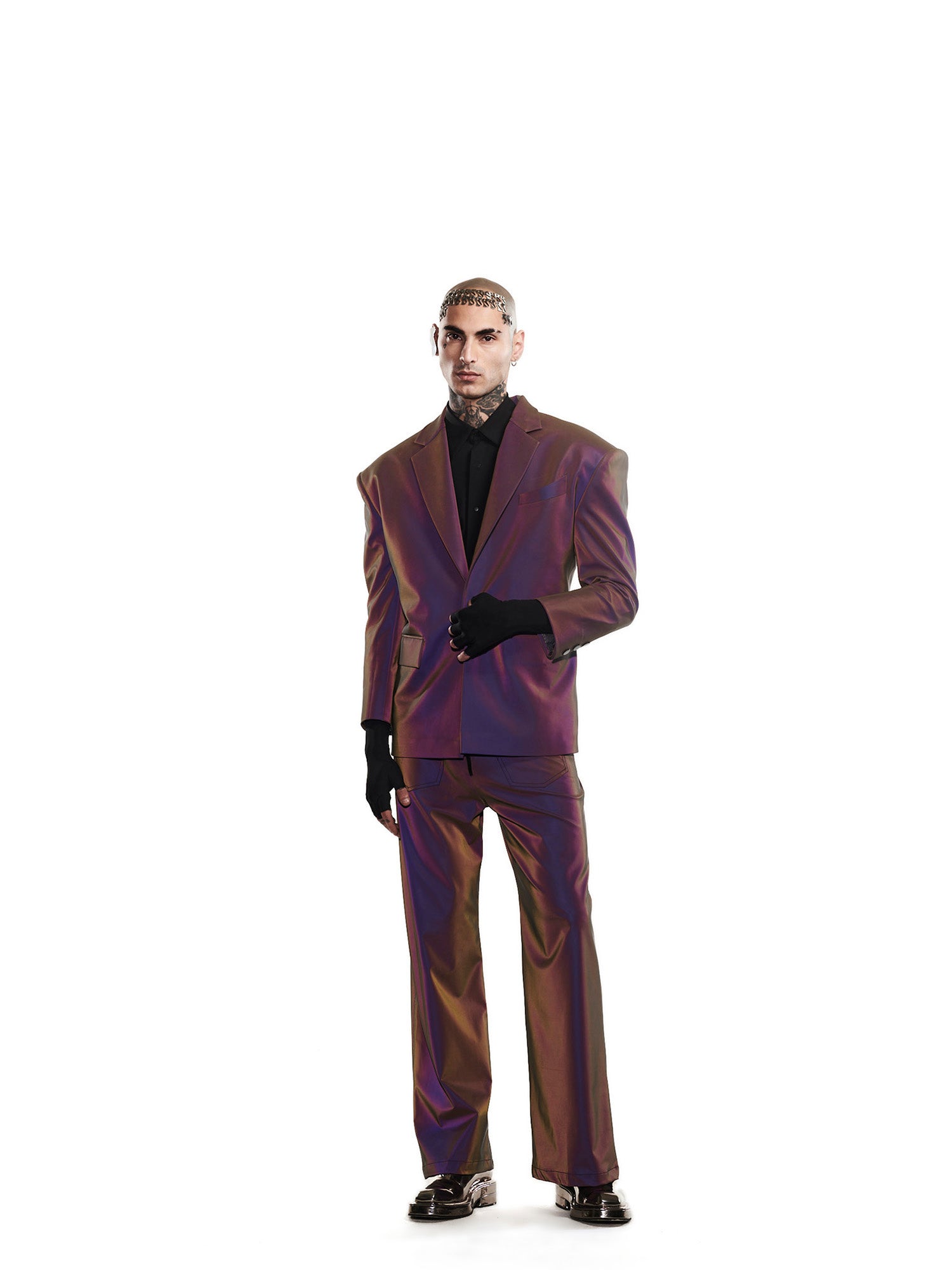 Purple reflective jacket