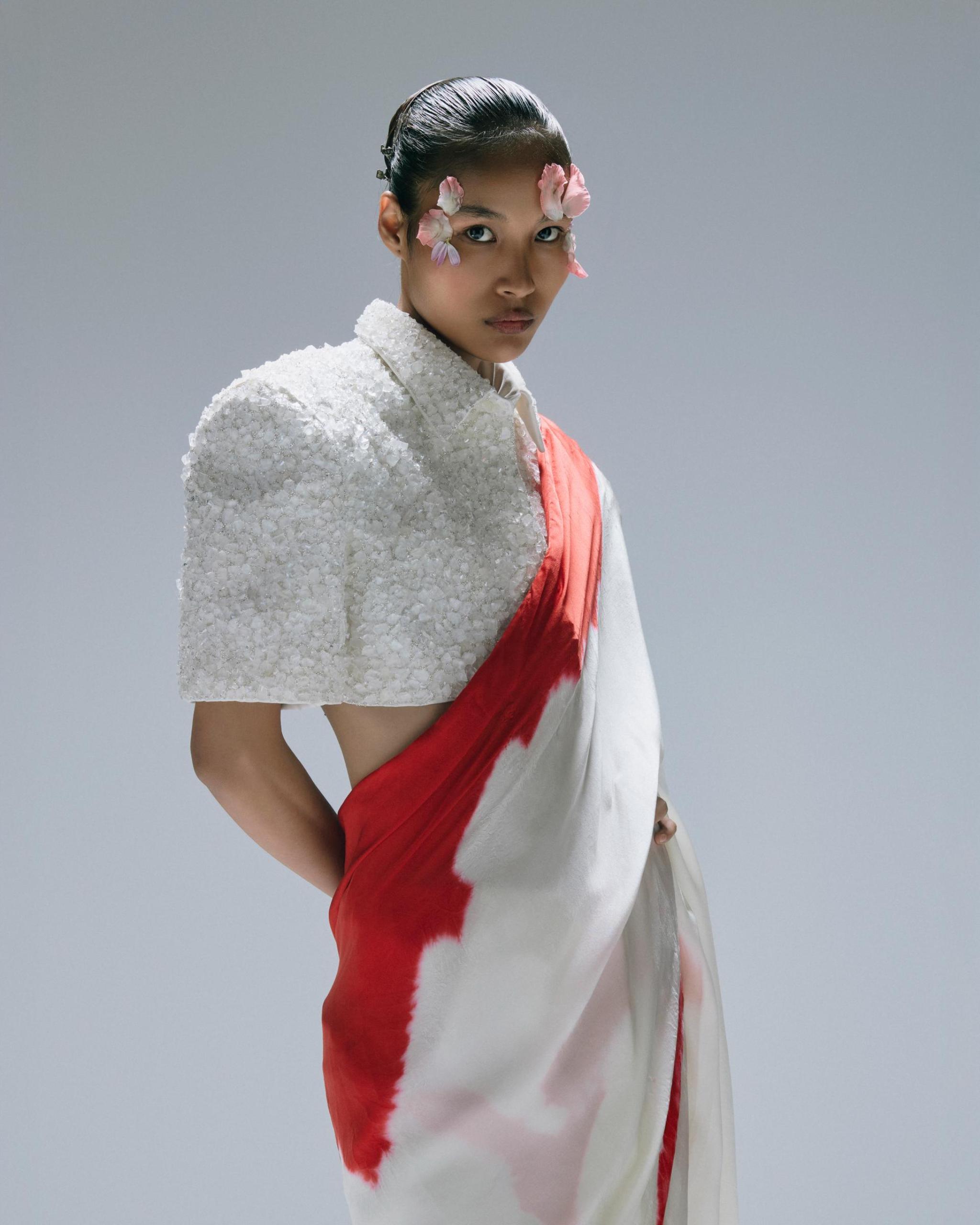 EMBEDDED CRYSTAL BLOUSE