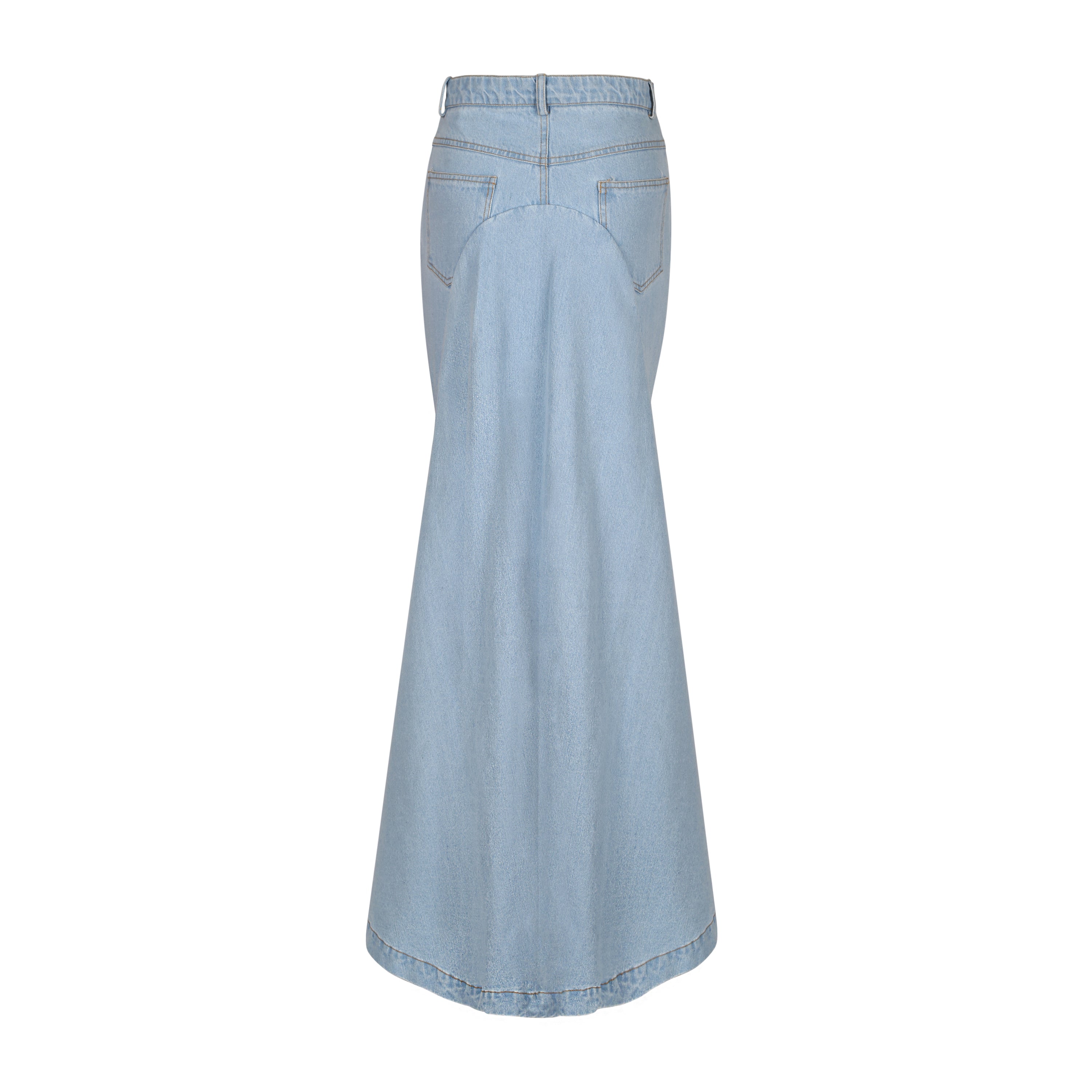 Blue denim skirt pants