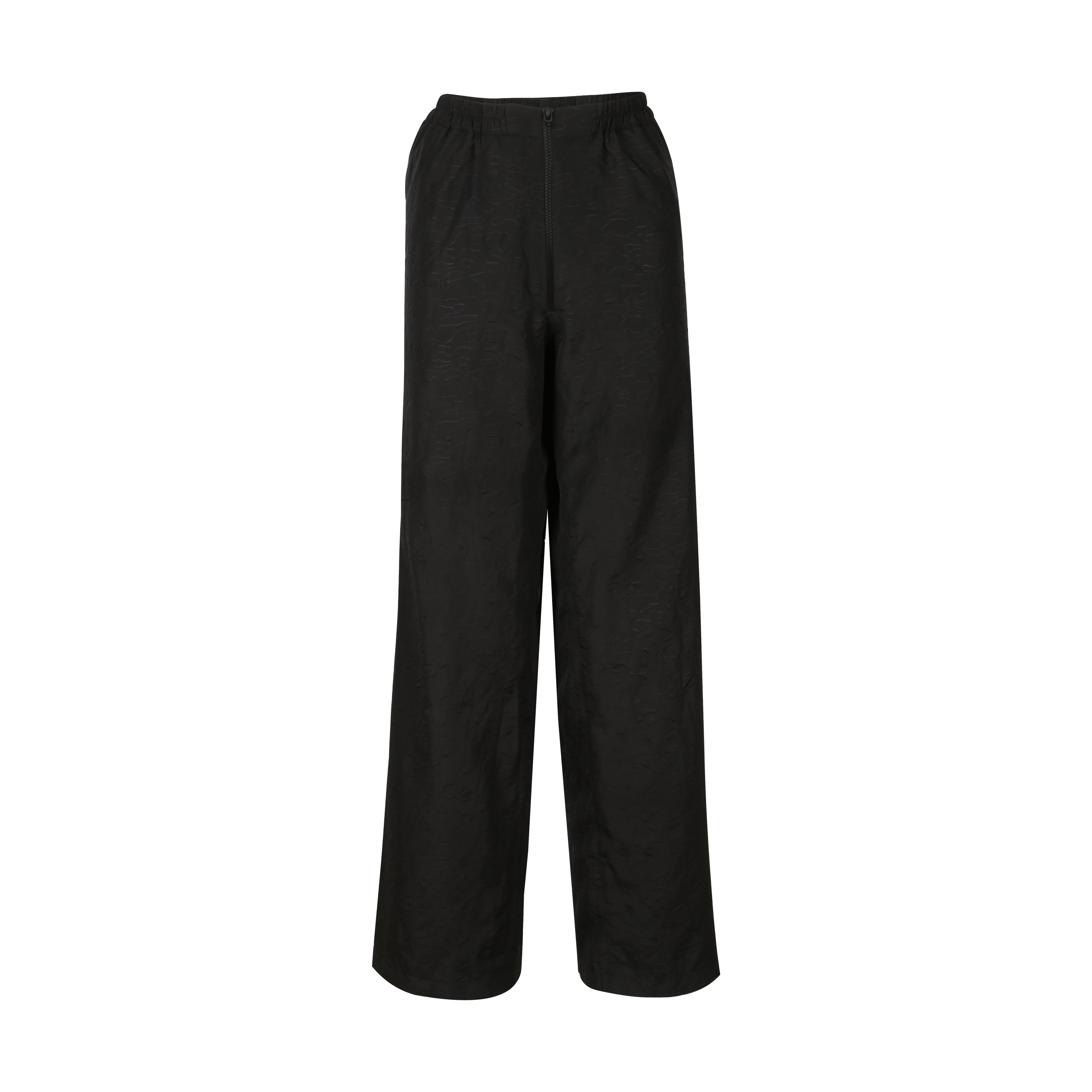 Black embossed pants & shirt co-ord set