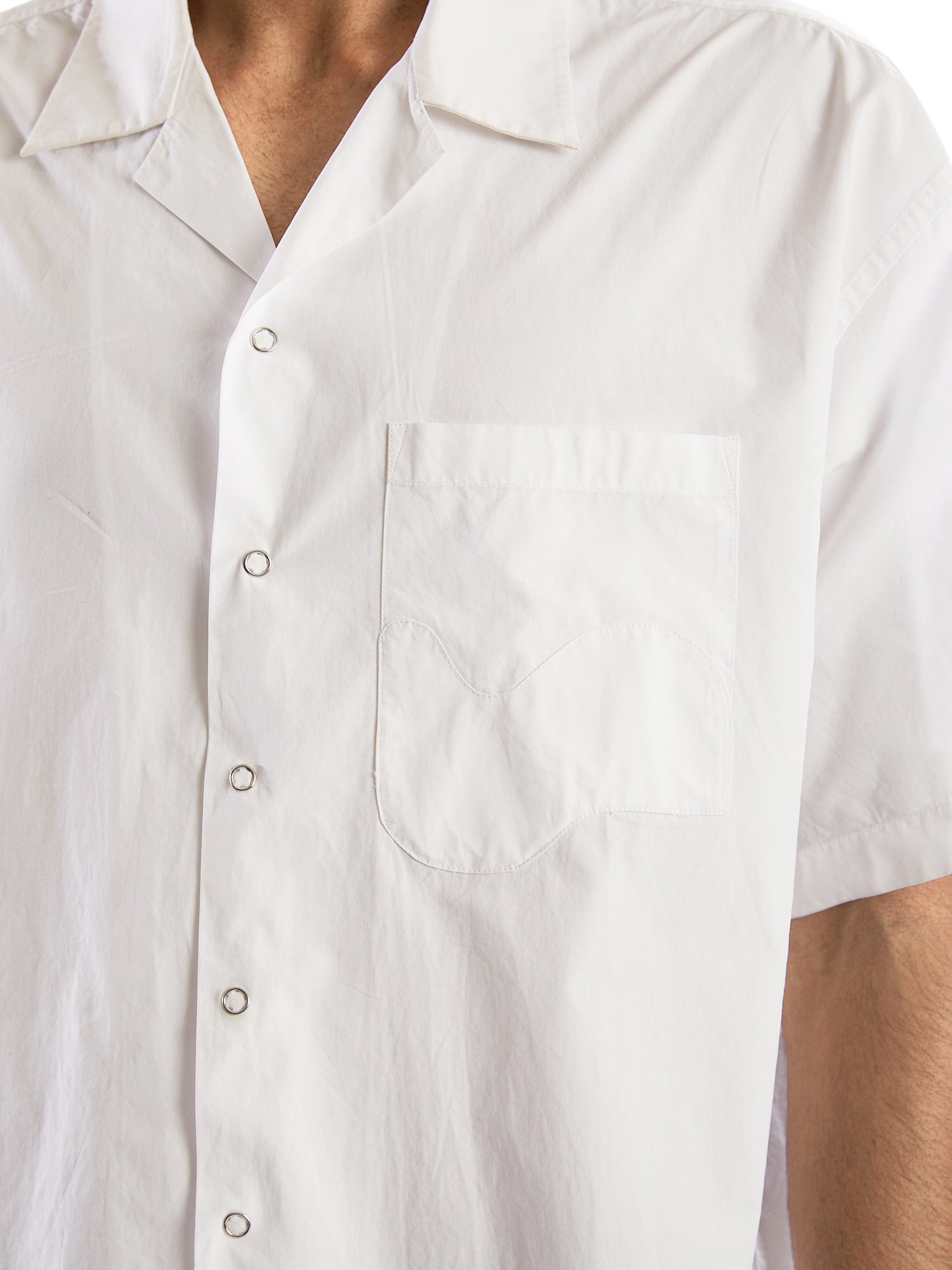 White B pocket shirt