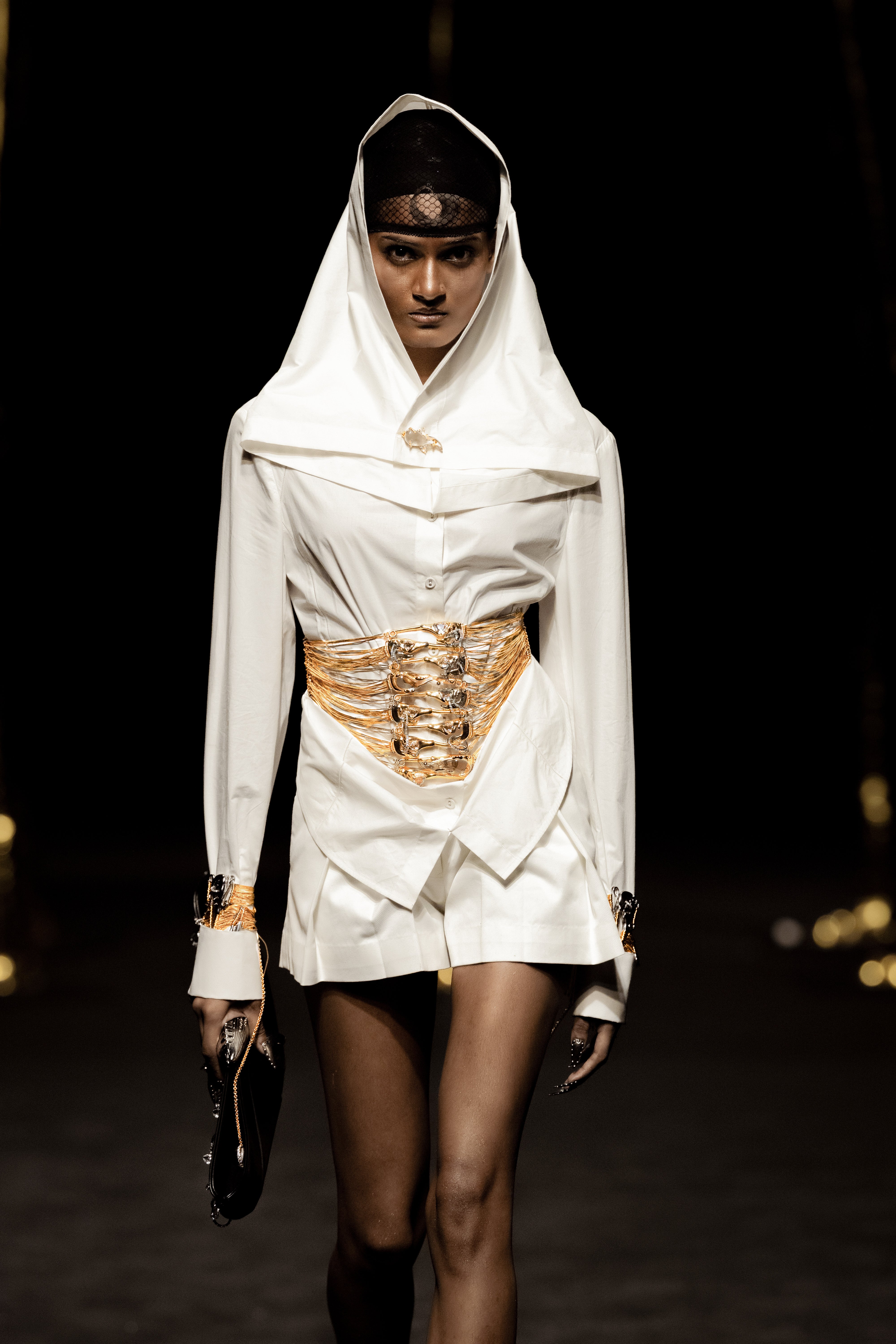 Hooded White Shirt