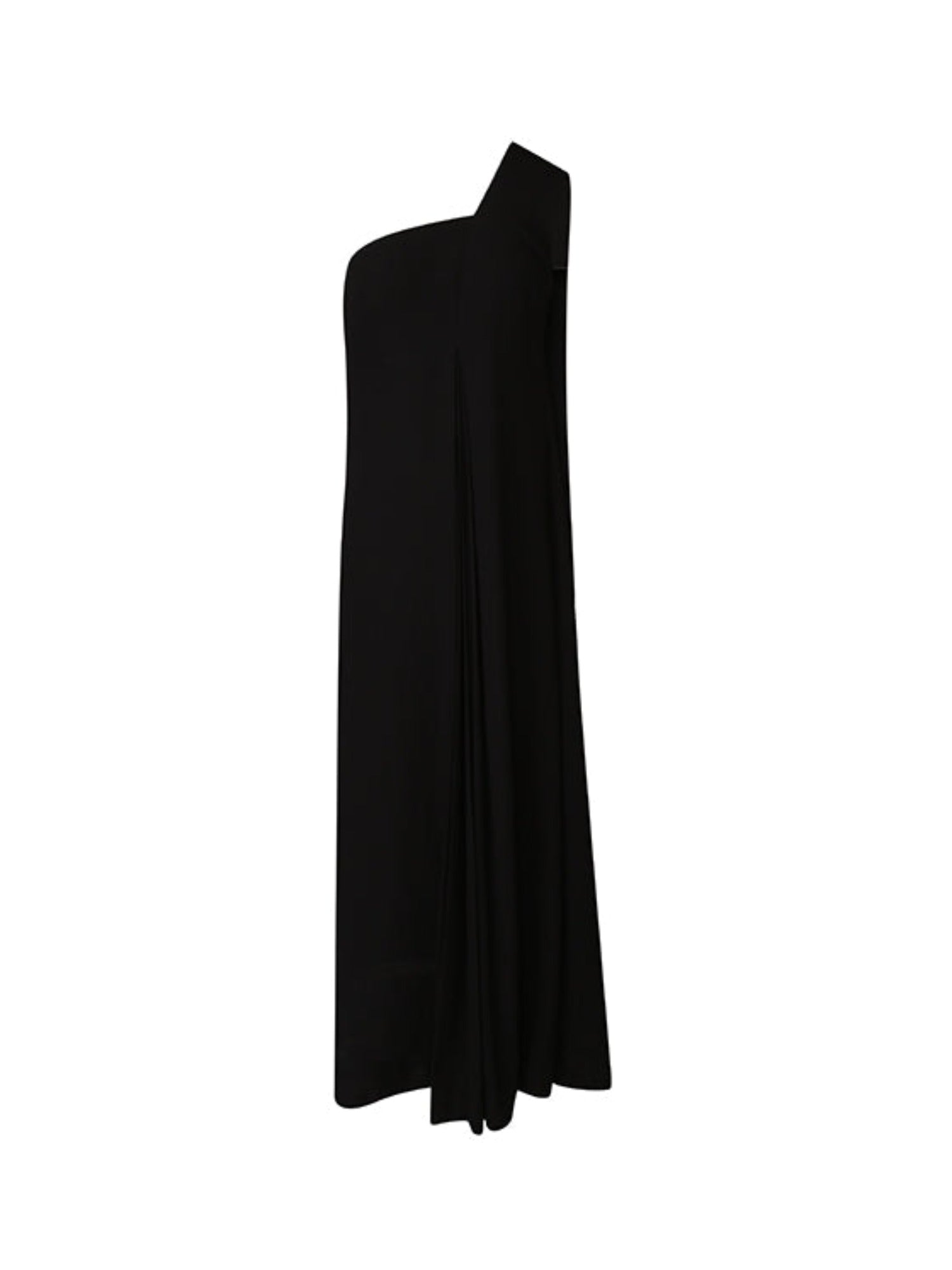 Black one shoulder gown