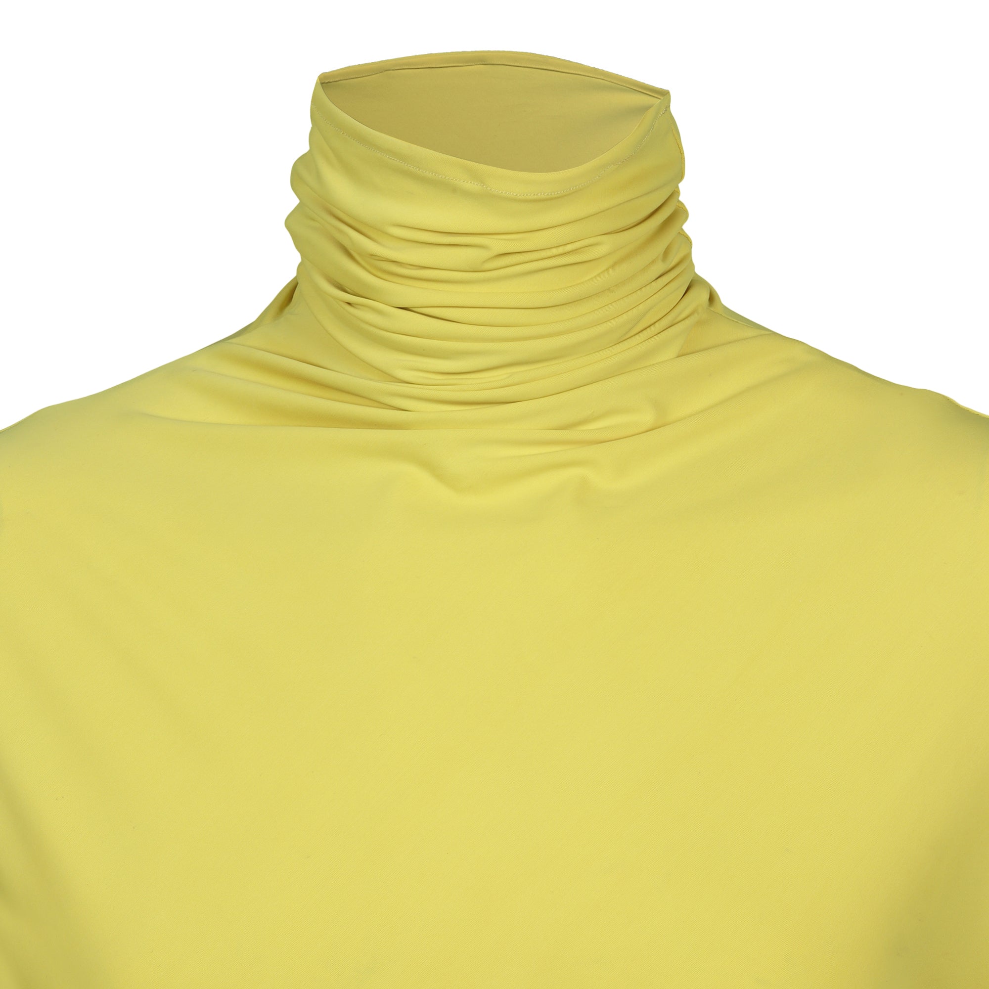 Yellow turtle neck t-shirt
