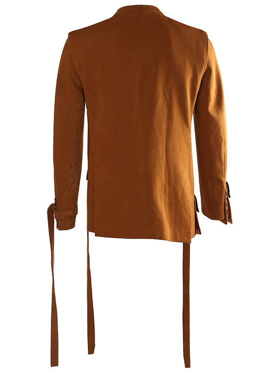 Asymmetric military jacket