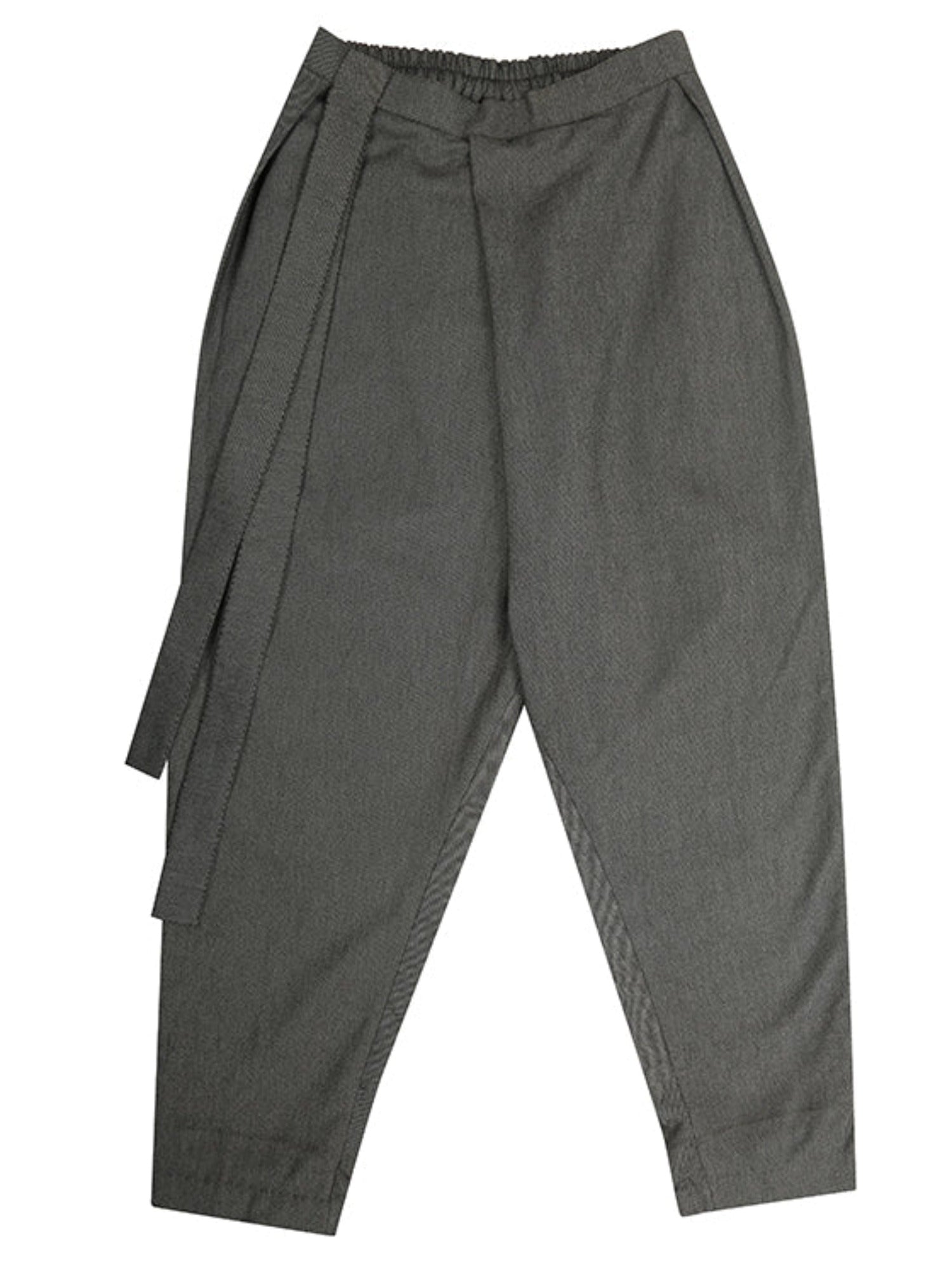 ASOS DESIGN high waist slim peg trouser in grey linen  ASOS