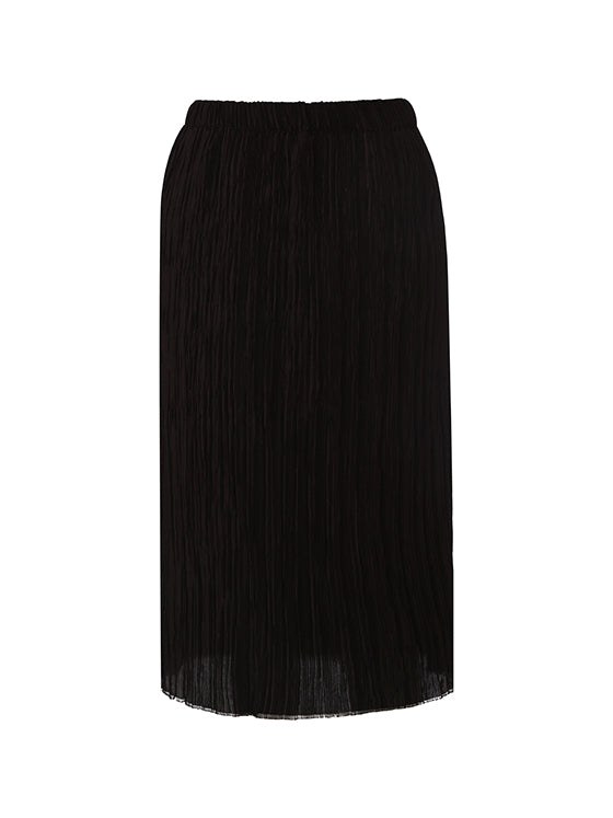 Plissé pencil skirt