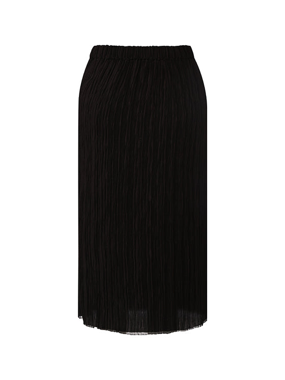 Plissé pencil skirt
