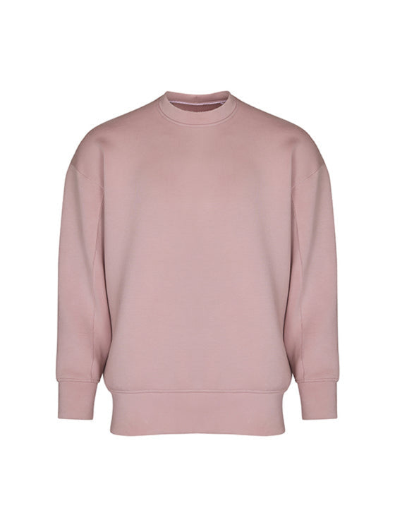 Pastel pink neoprene sweatshirt