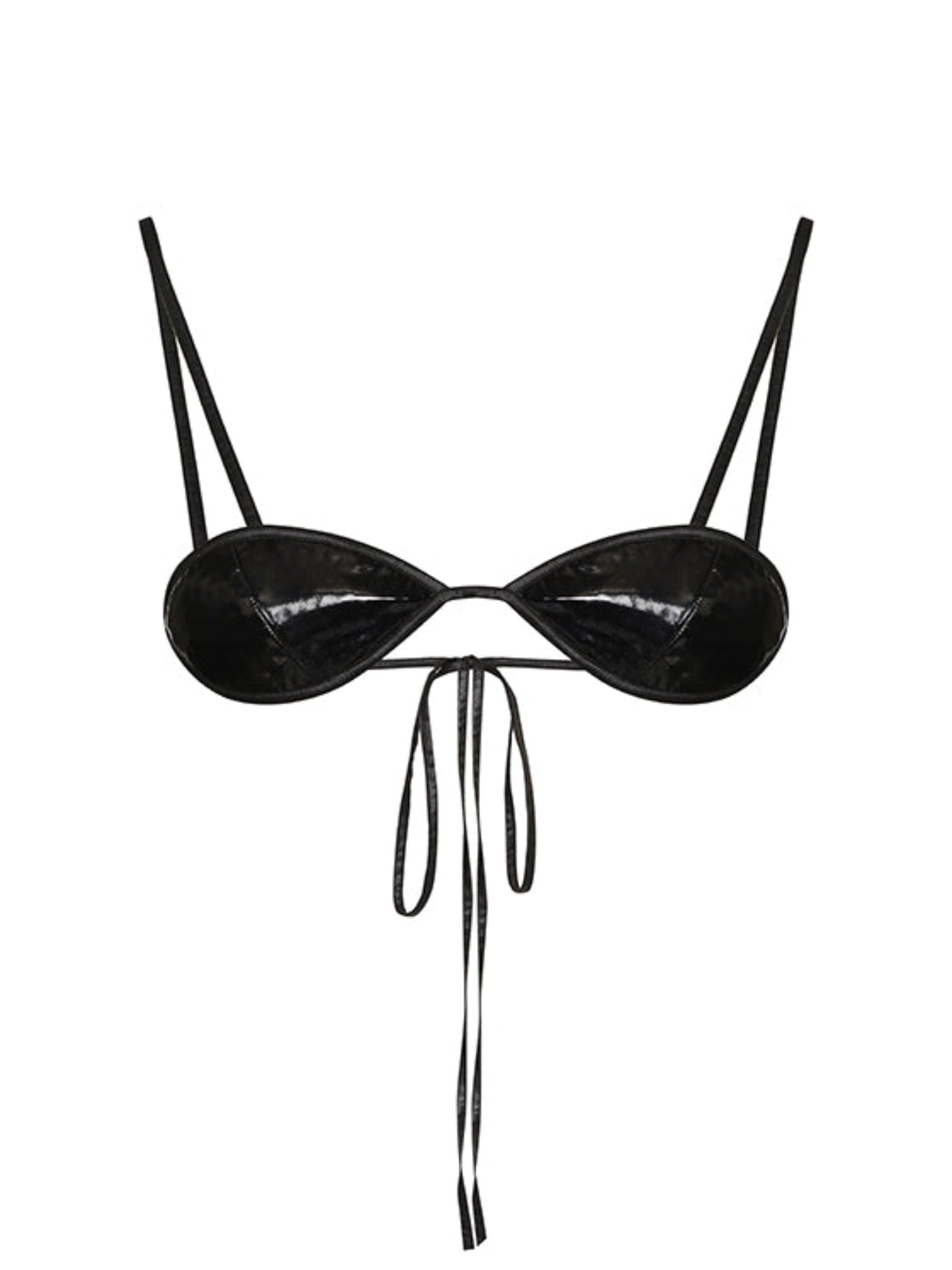 Black best sale latex bralette