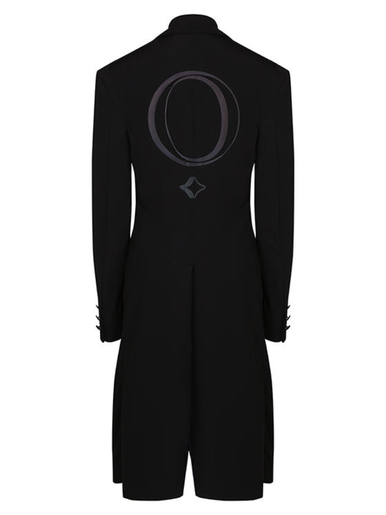 Black econyl trench coat