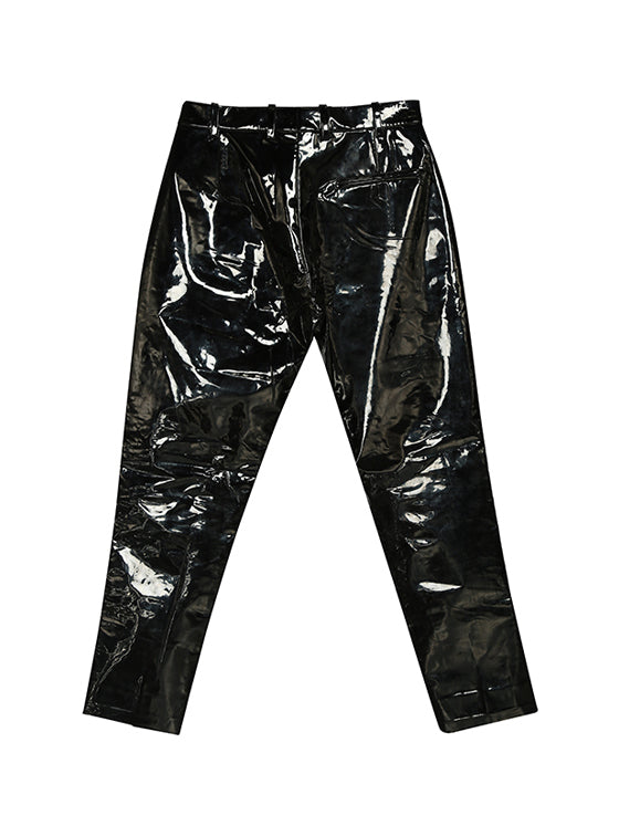 Rag  Bone The Straight Patent Leather Pants in Black  Lyst